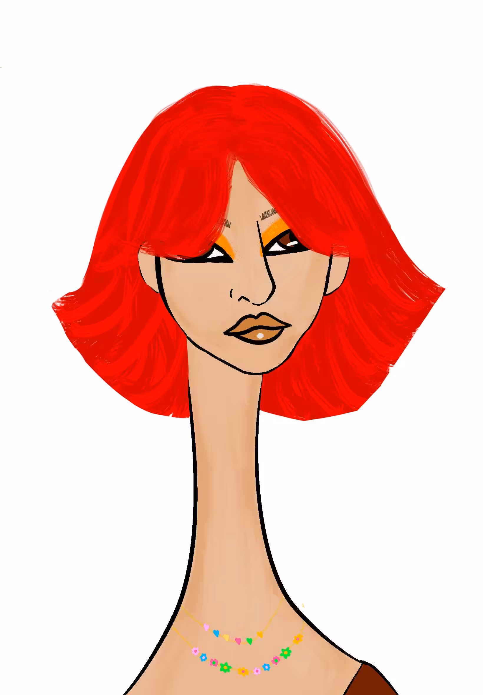 Long Neckie Lady #685