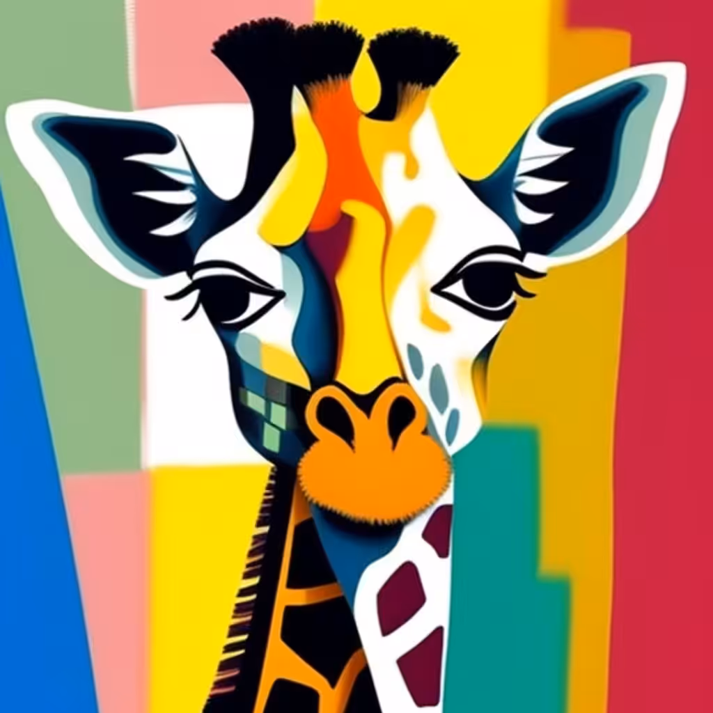 Cubist #118 (Giraffe)