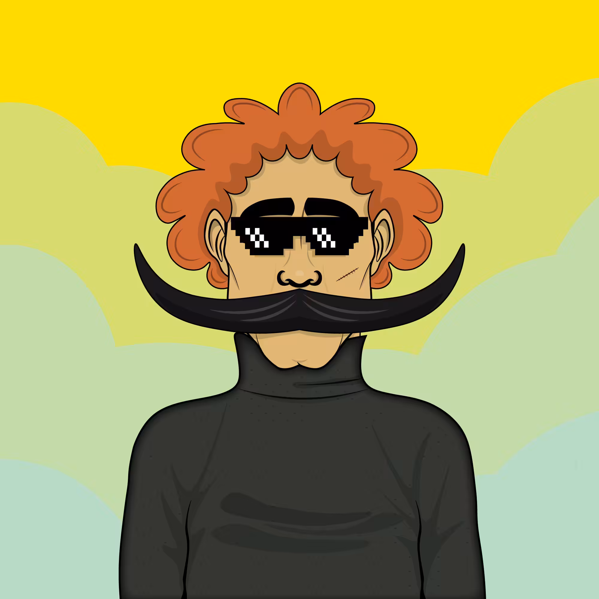 Mustachioed #14