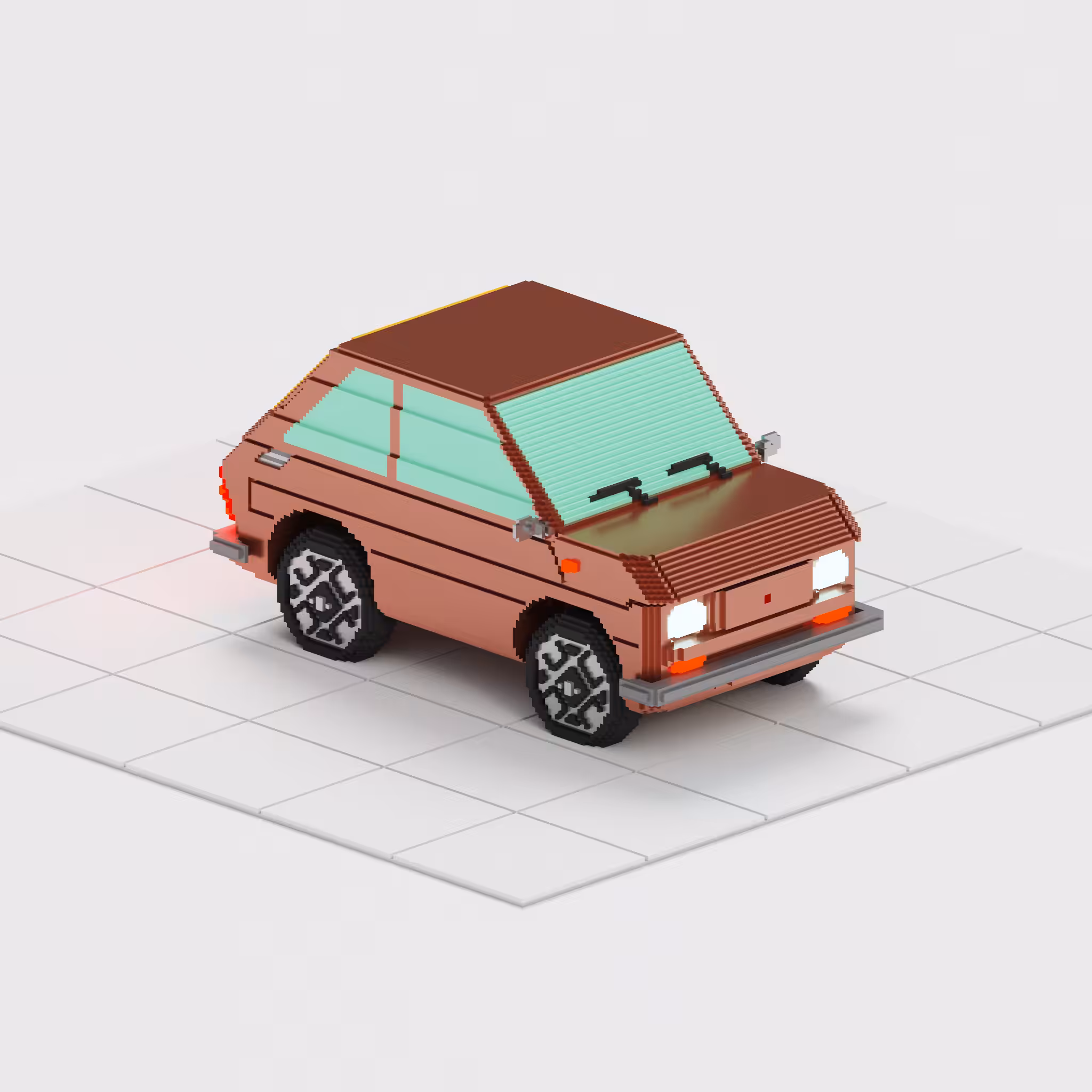 KINΞGARAGE 01 - FIAT 126 #BRONZE