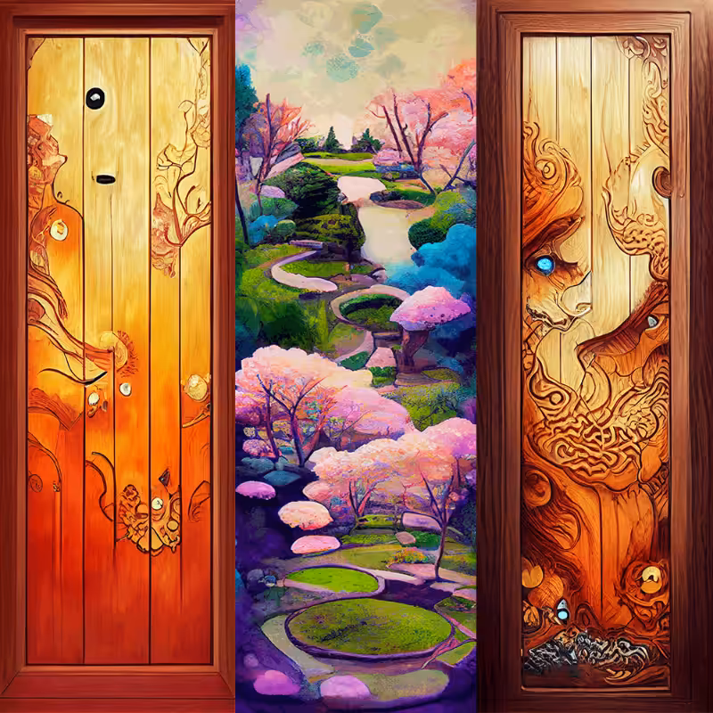 AI Japanese Garden in Spring #3