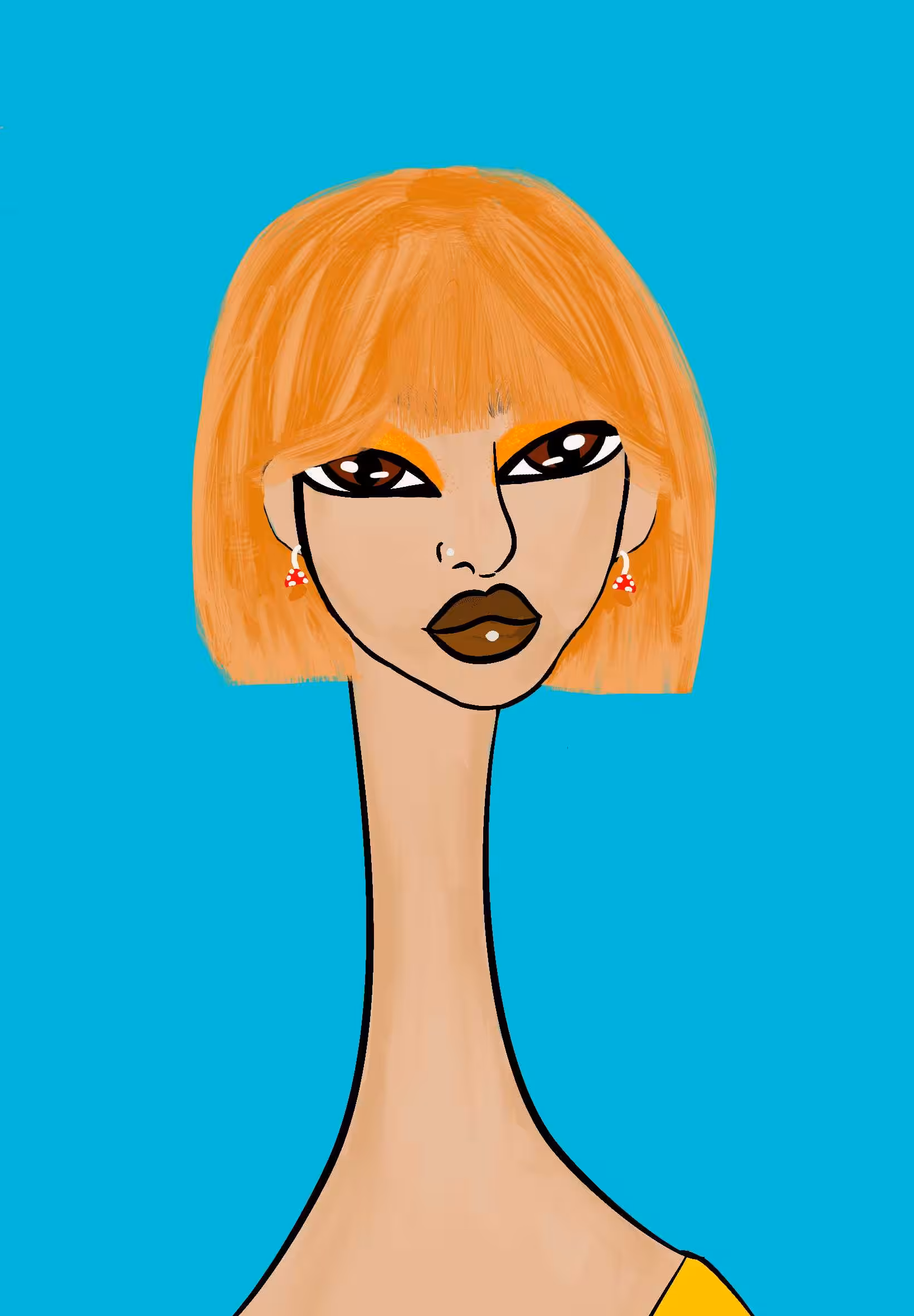 Long Neckie Lady #675