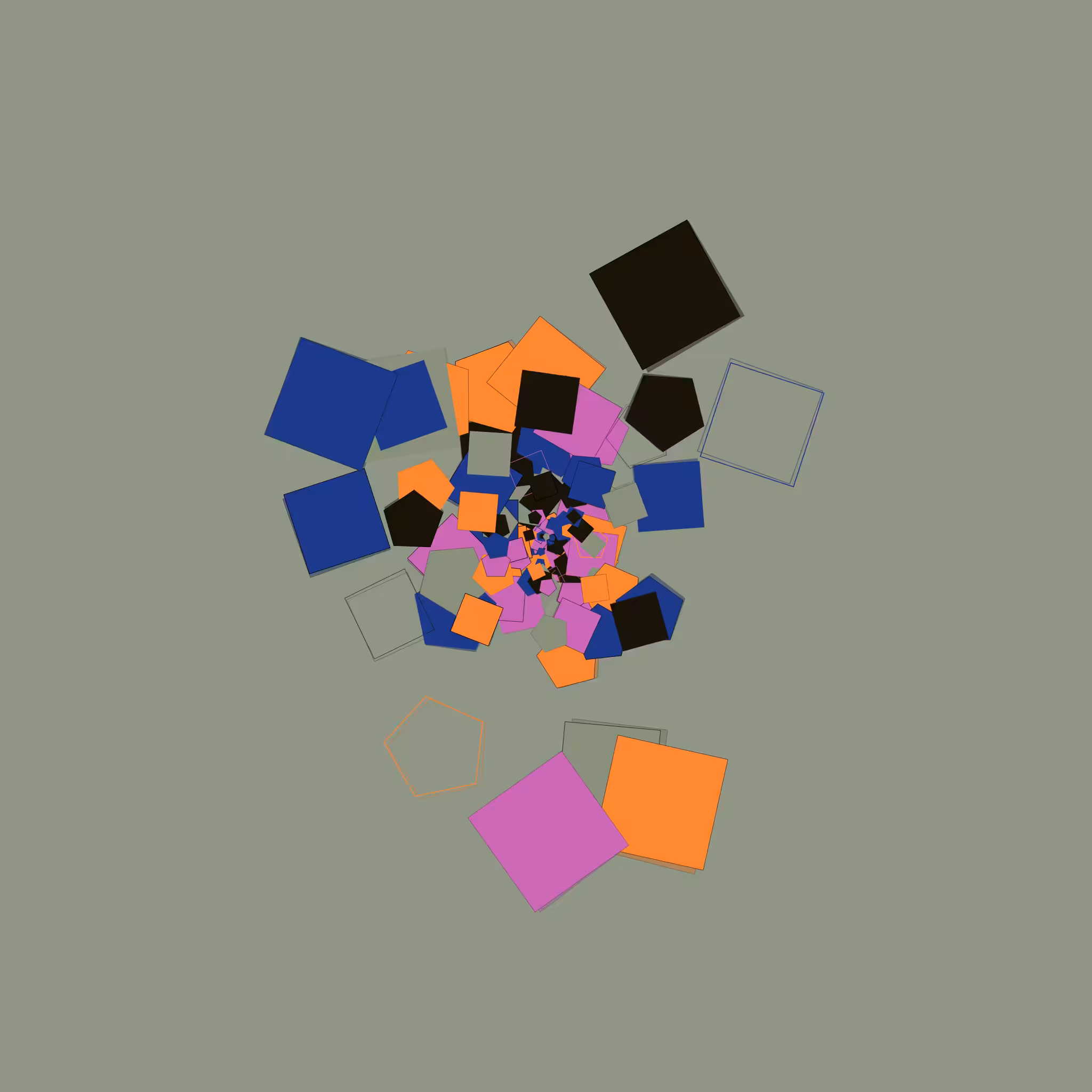 Chaotic Colored Shapes #10