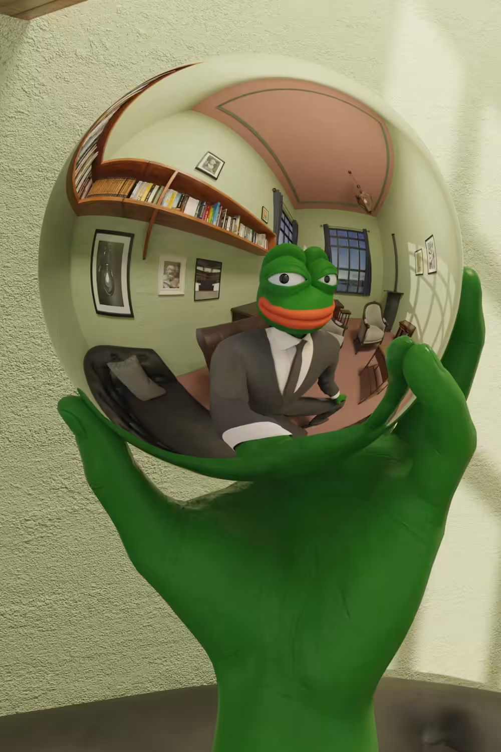 Pepe’s Hand with Reflecting Sphere