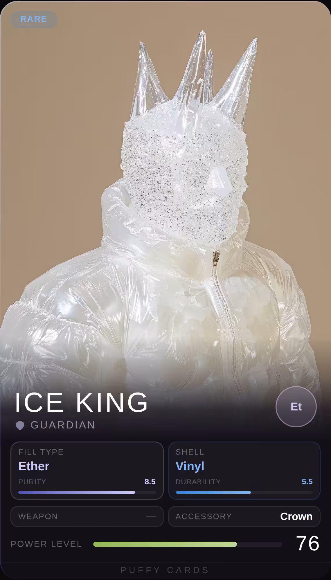 Puffy Cards: Ice King