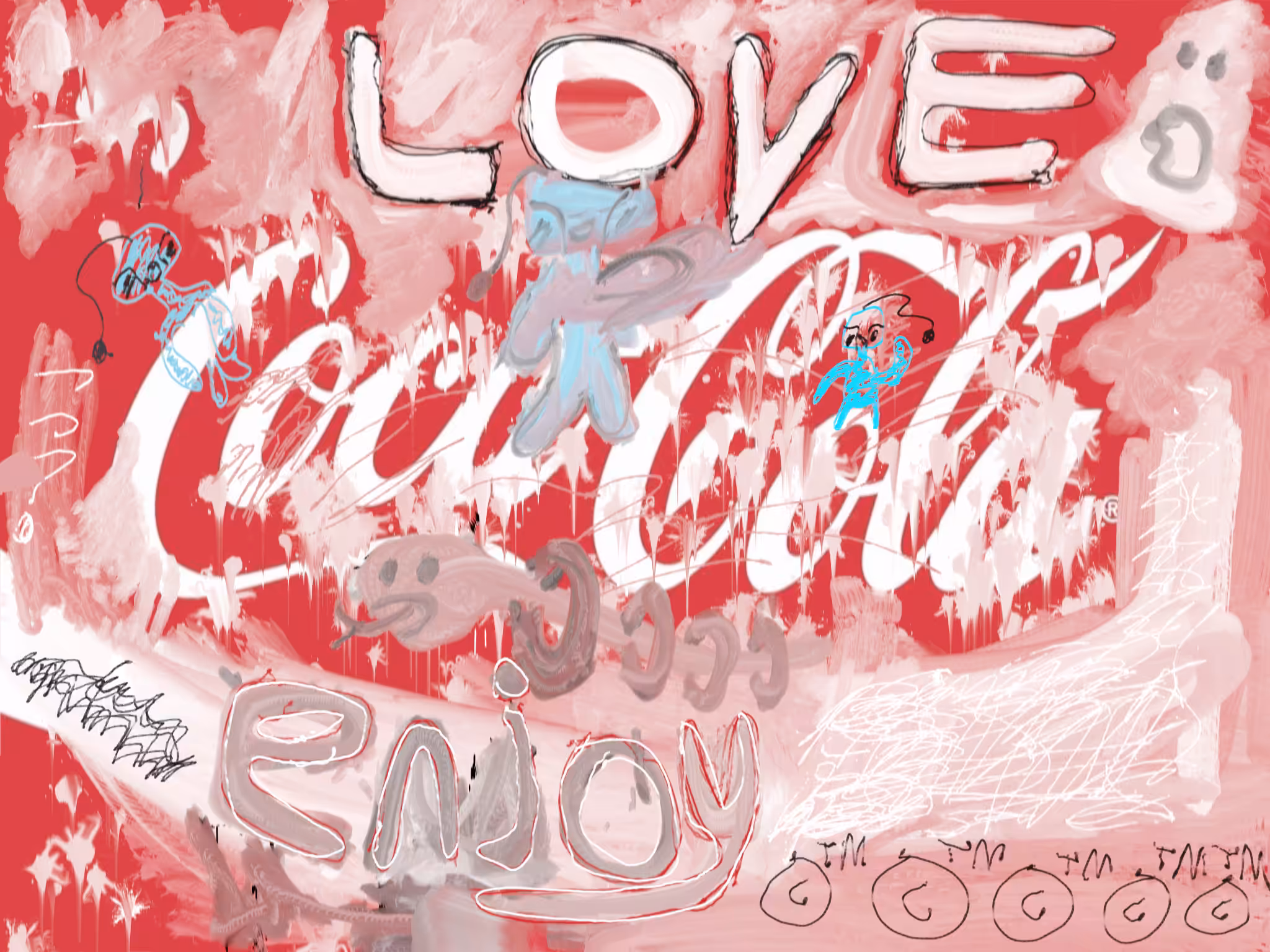Abstract Coca Cola