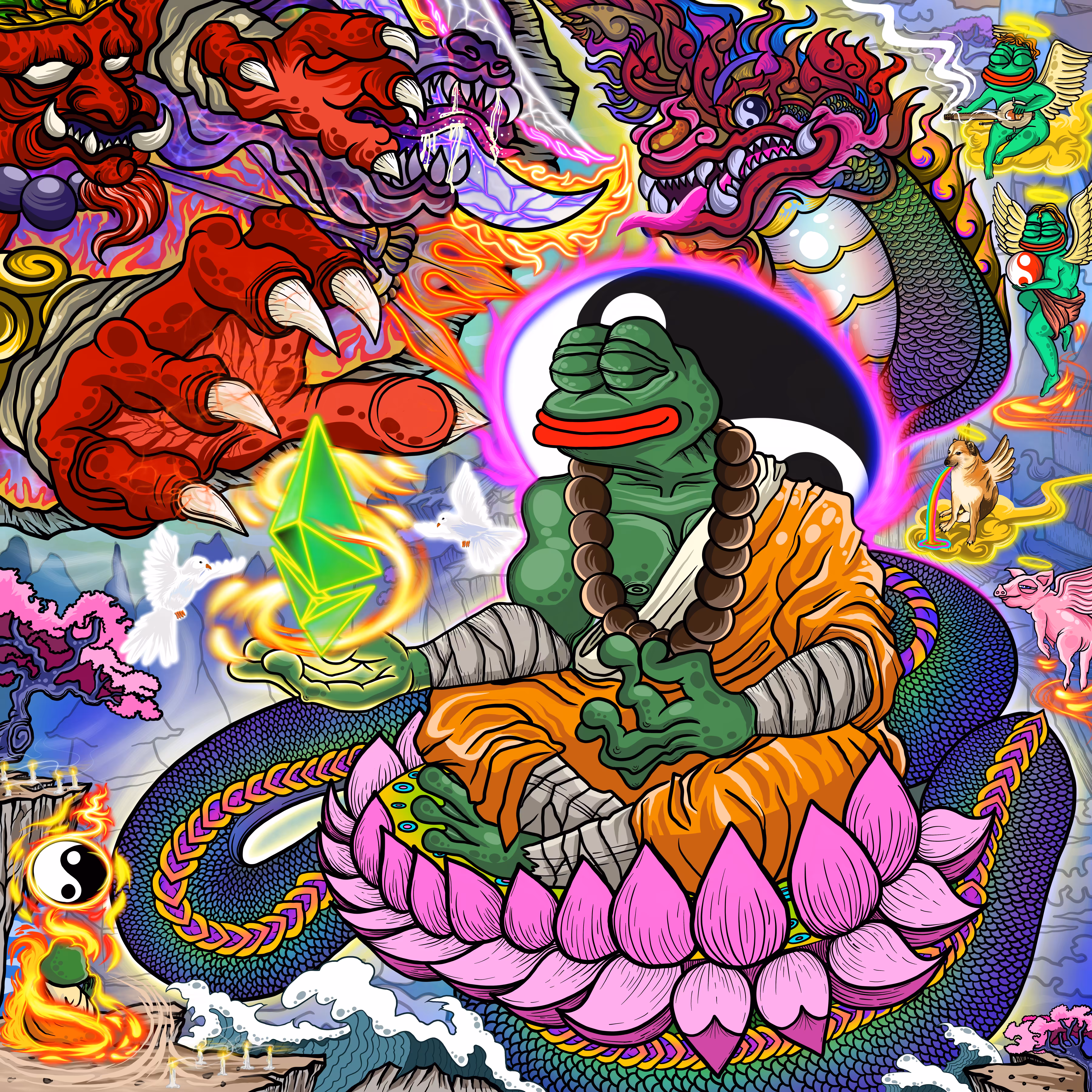 👹👺Demon Lord and the Holy Land of Pepe 🕊☯️