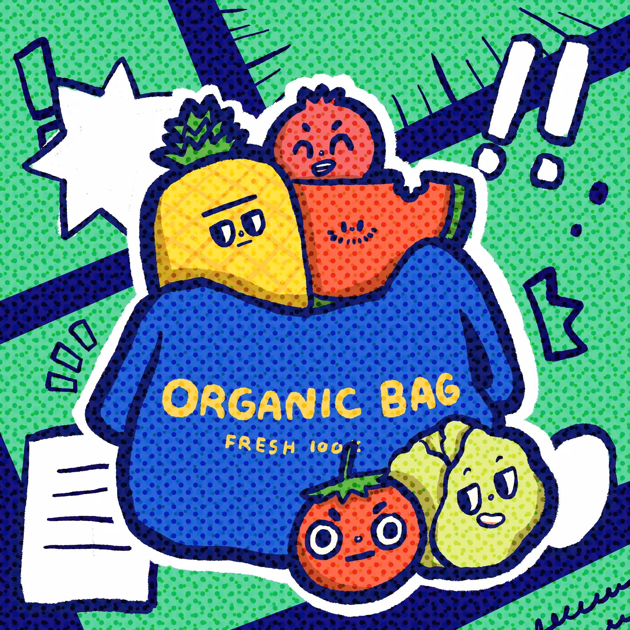 Organic shopping bag PWPTC