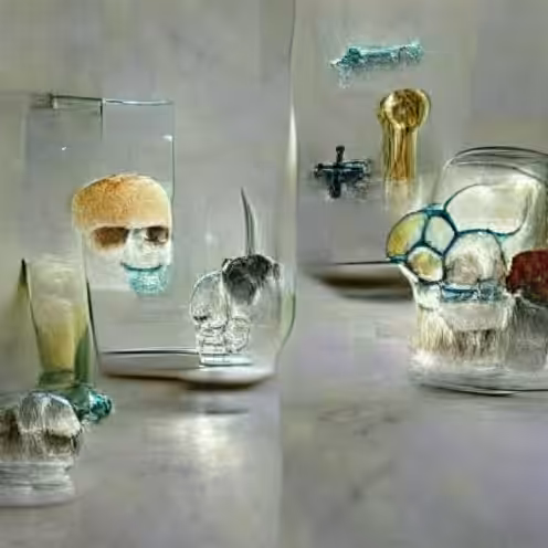Skull in glass 02