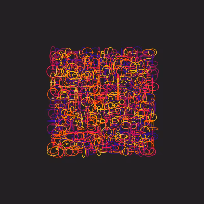 Scribbled Rings #8