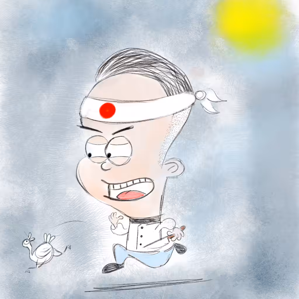 Japanese cook and duck