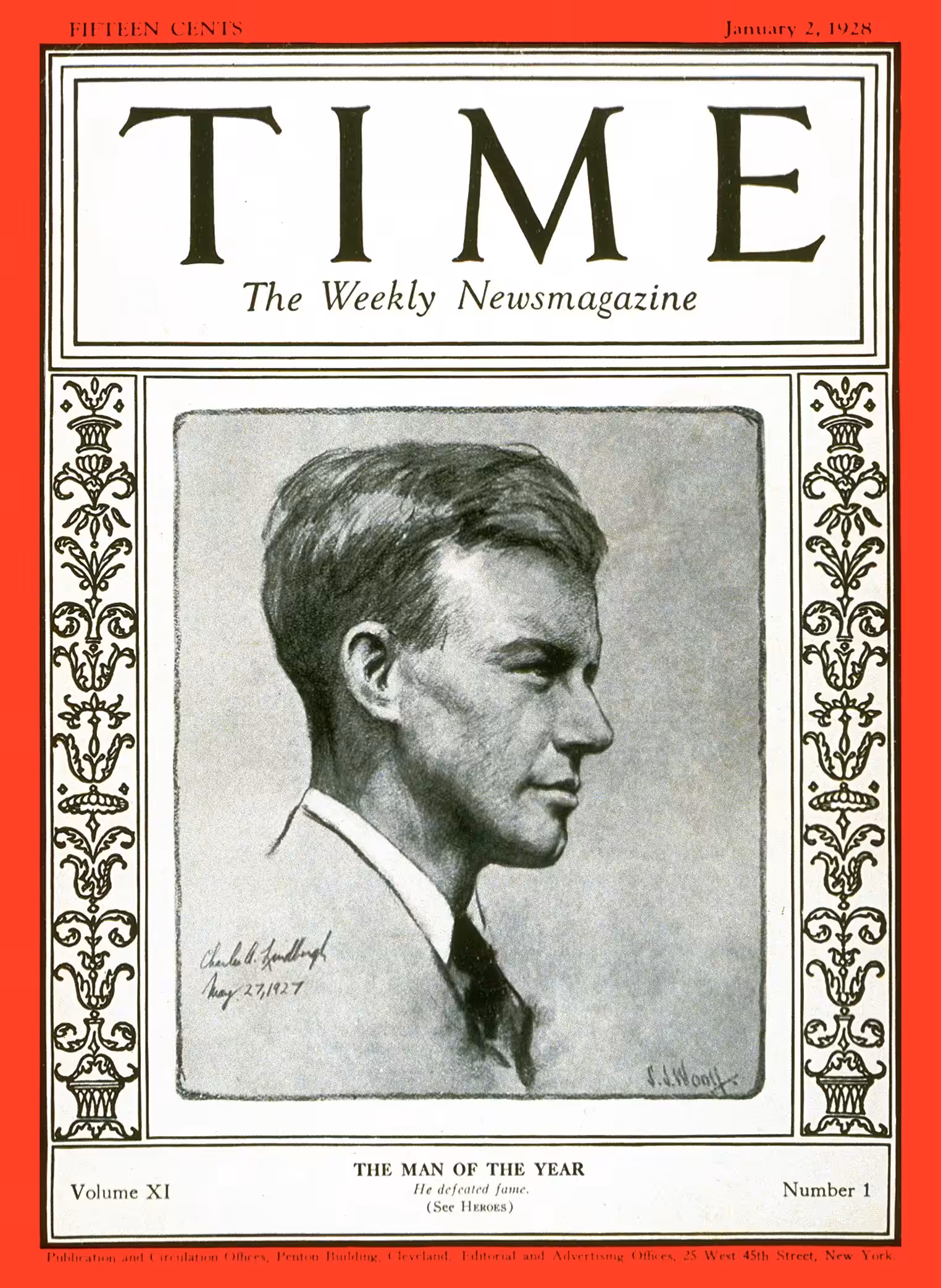 TIME "The Man of the Year" - January 2nd, 1928
