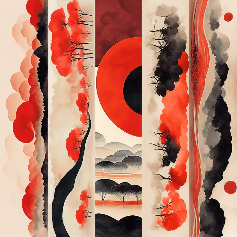 AI Japanese garden #7