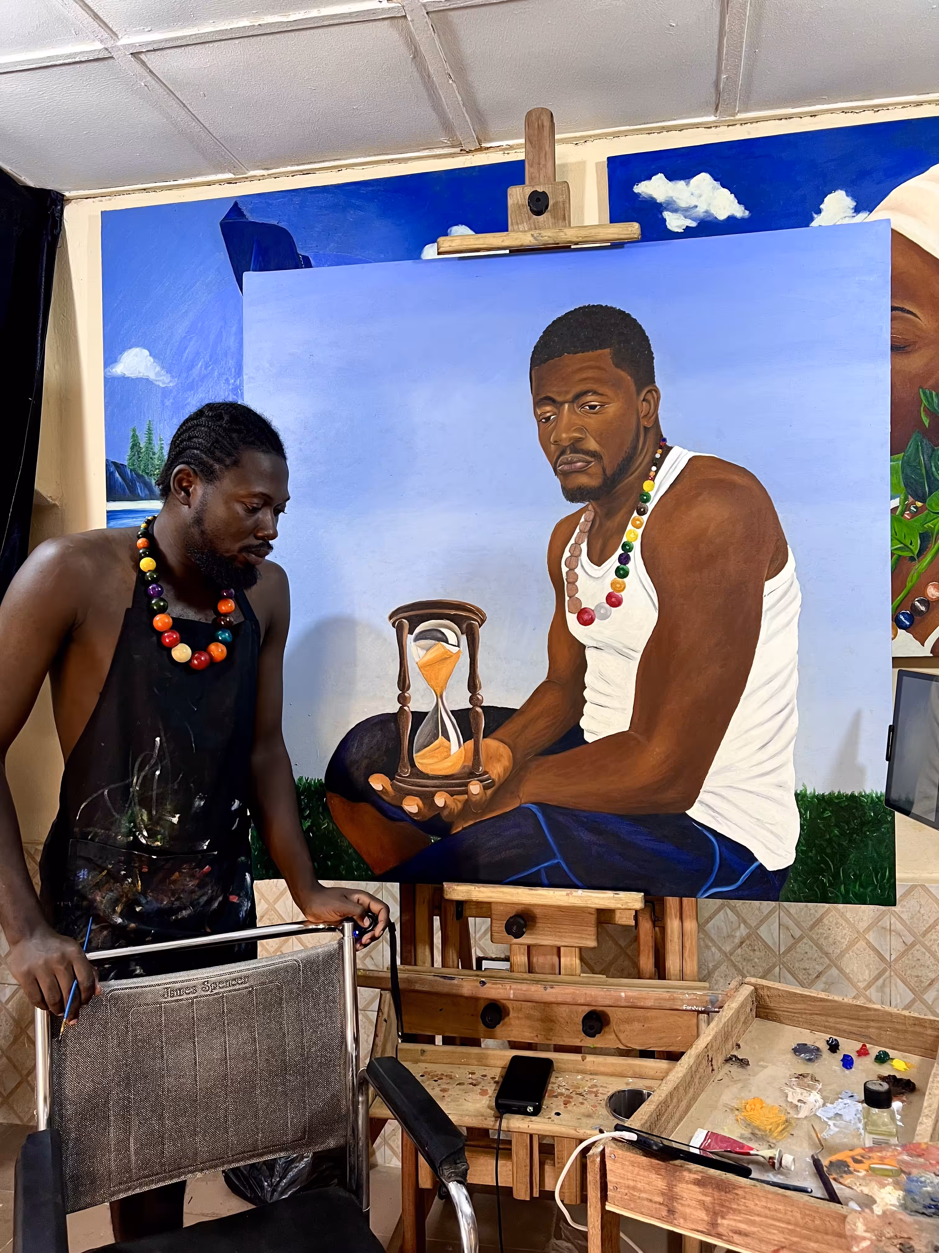 In the studio