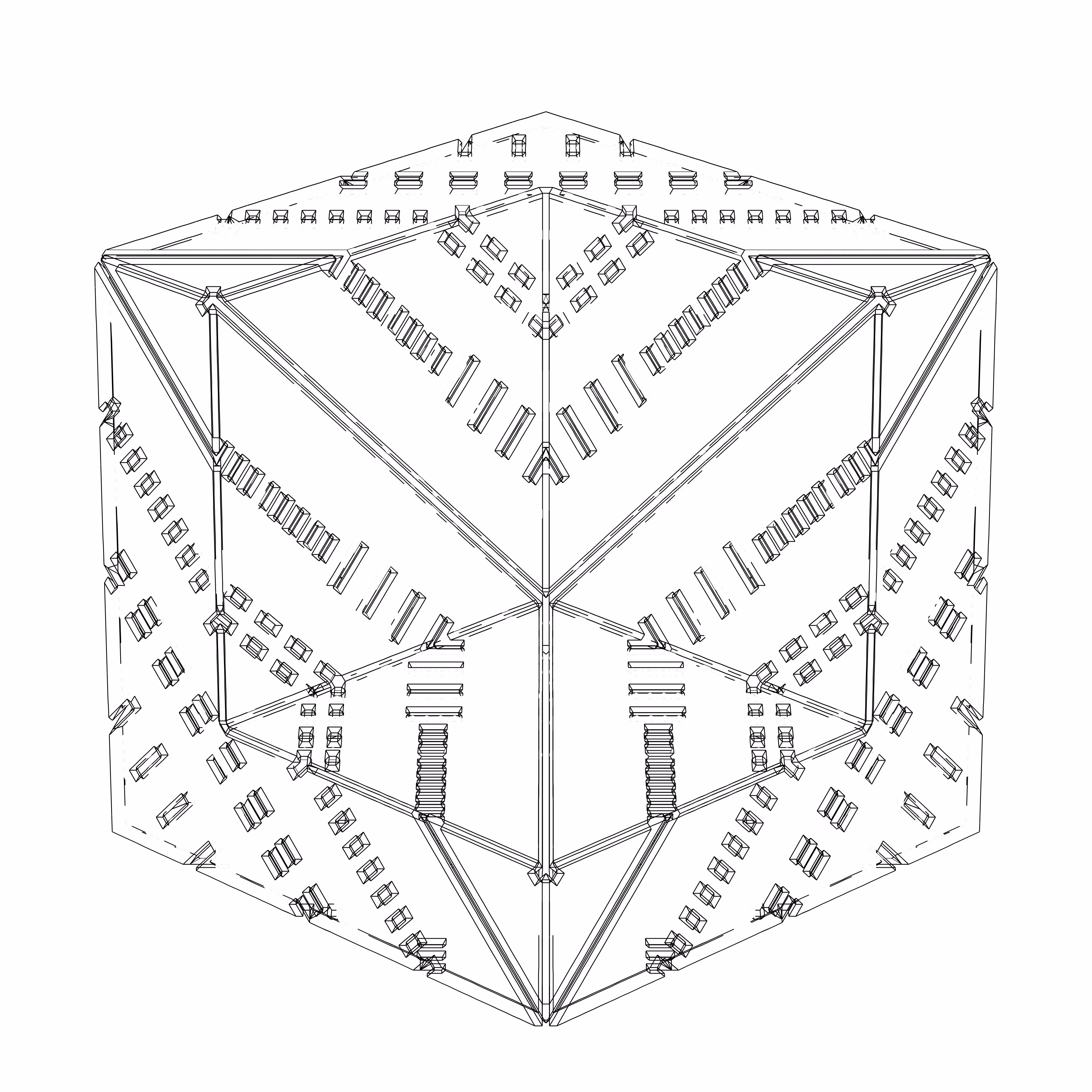 LL21 Alien Art Cube #54