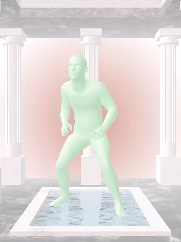 HeavenComputer: The Kicking Normie Green Man #3132