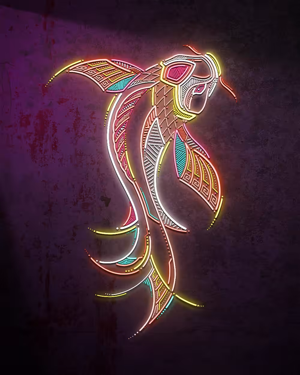 Neon Koi