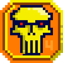 ✜ Skull Coin Mask Pixel ✜