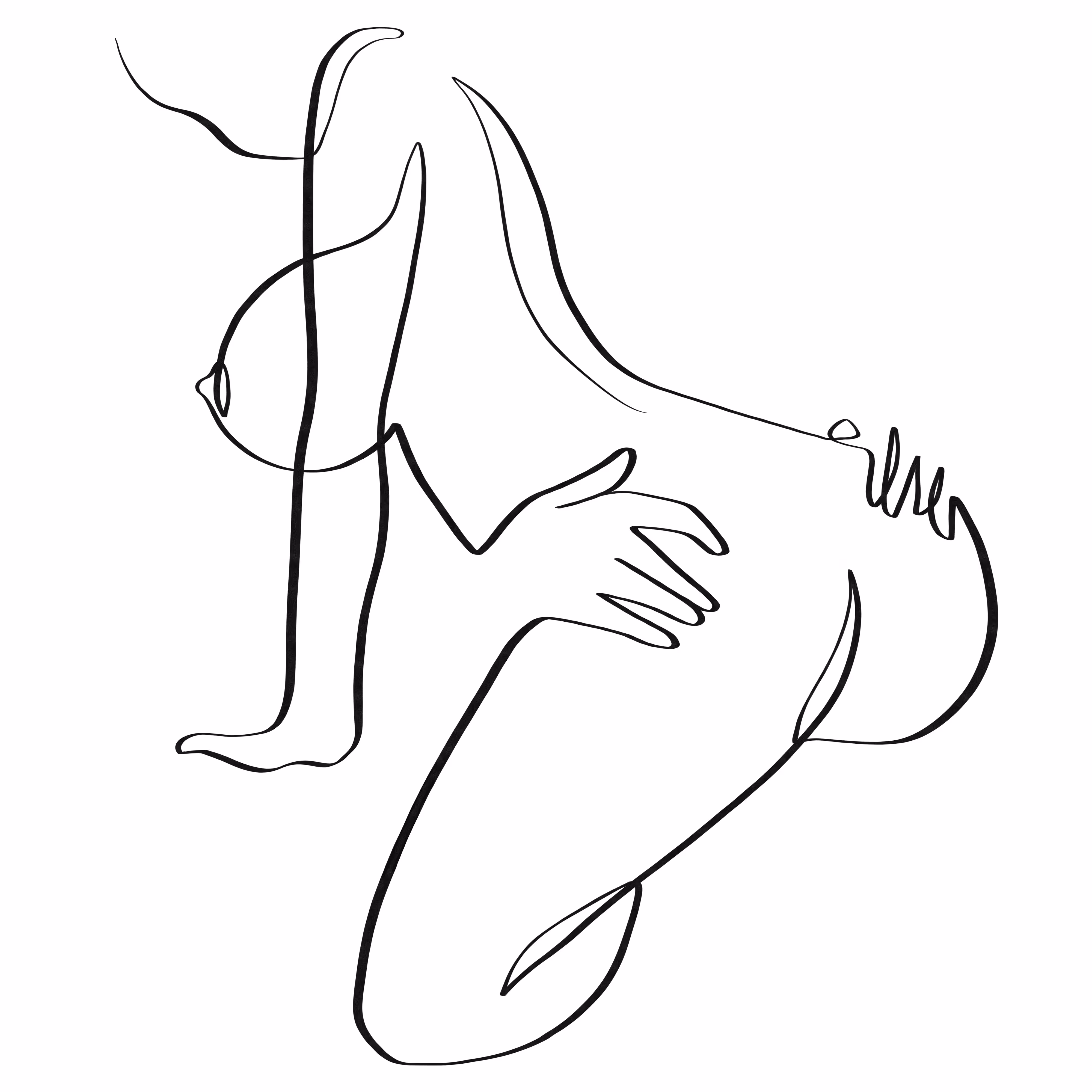 Sweet pussy sex position one line art #24