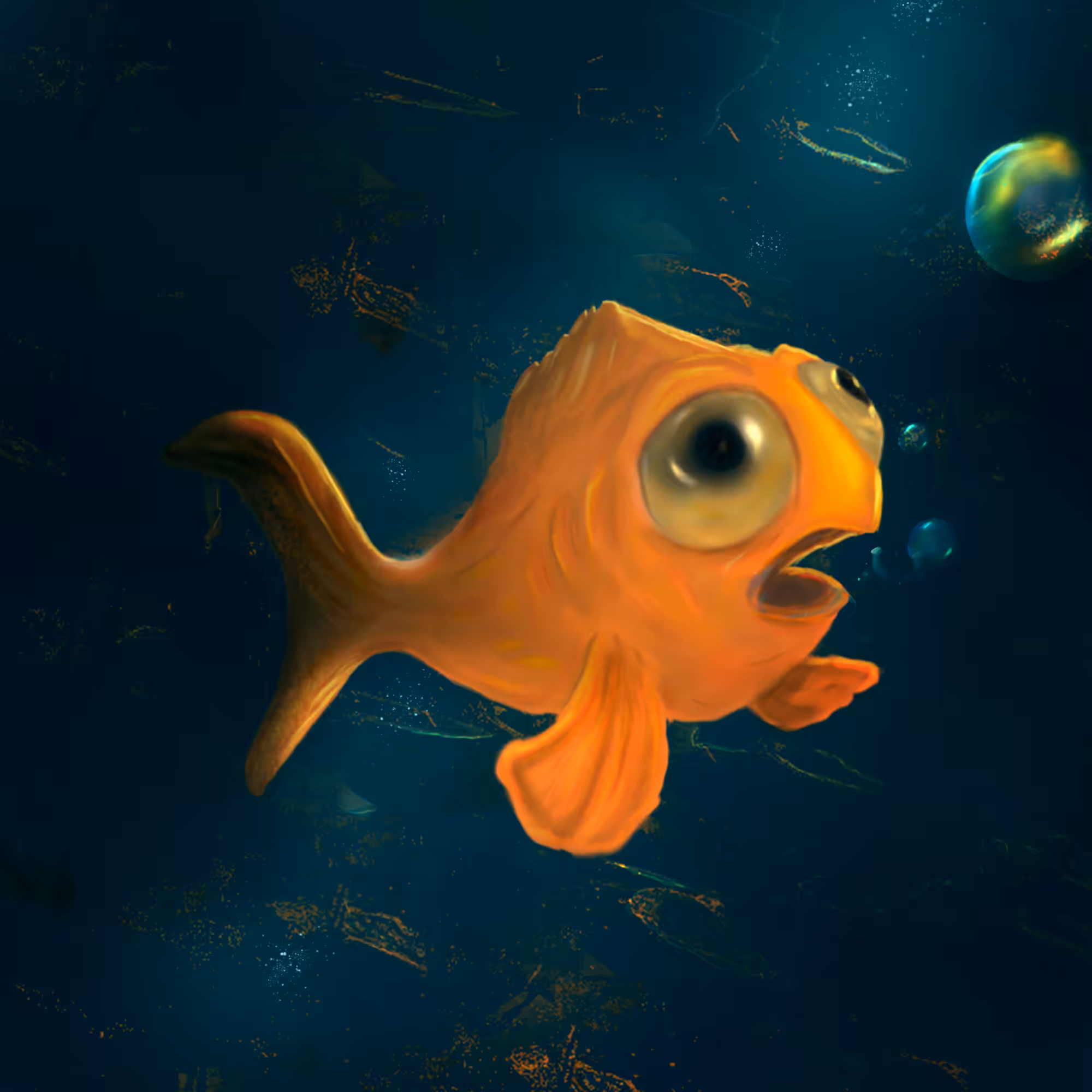 Whaaa a bubble says the Fish!