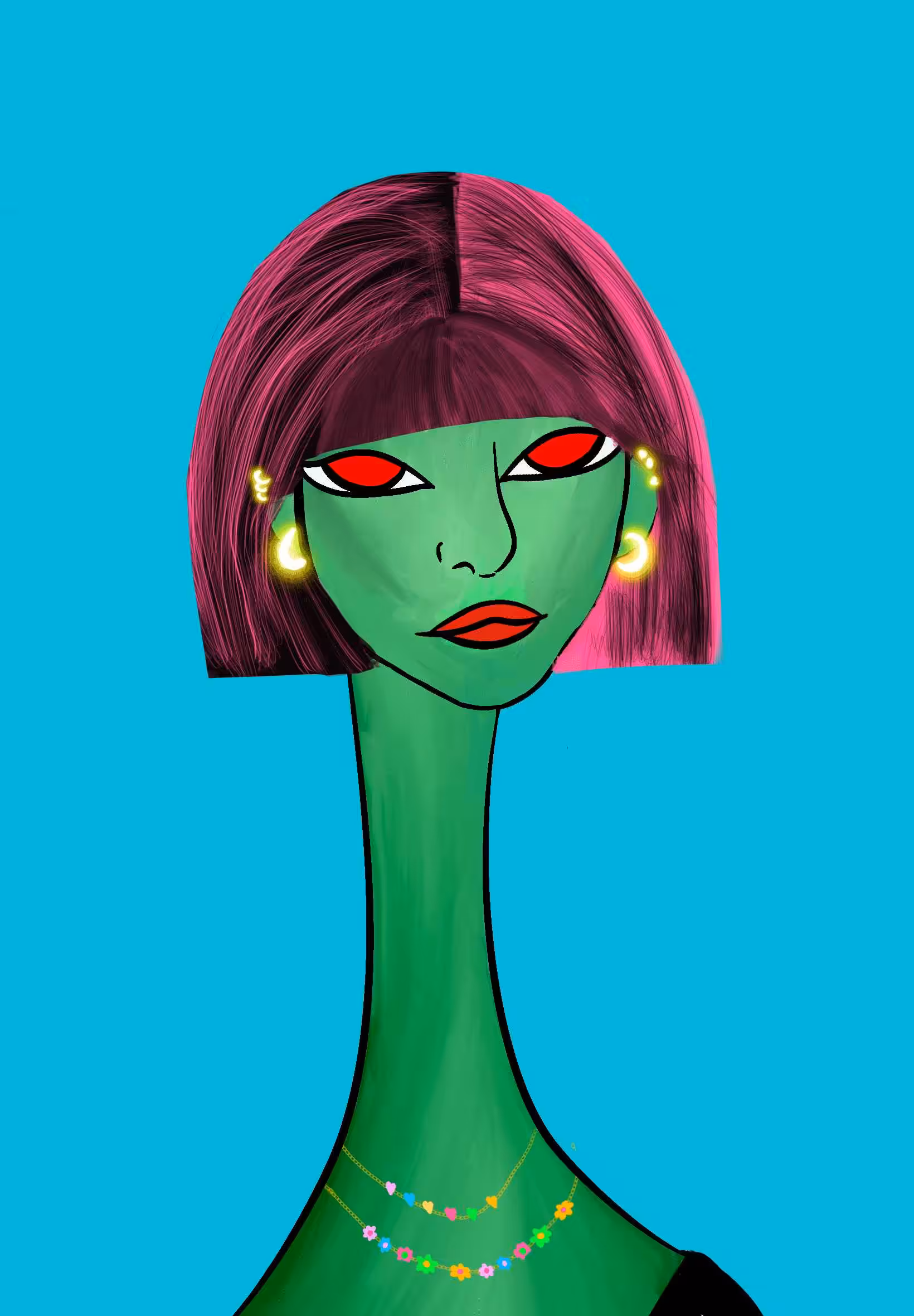 Long Neckie Ladies: Long Neckie Lady #315