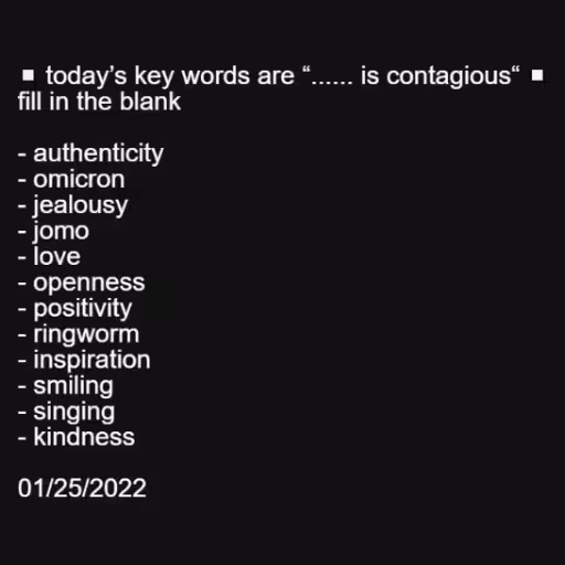 ◻️ today’s key words...