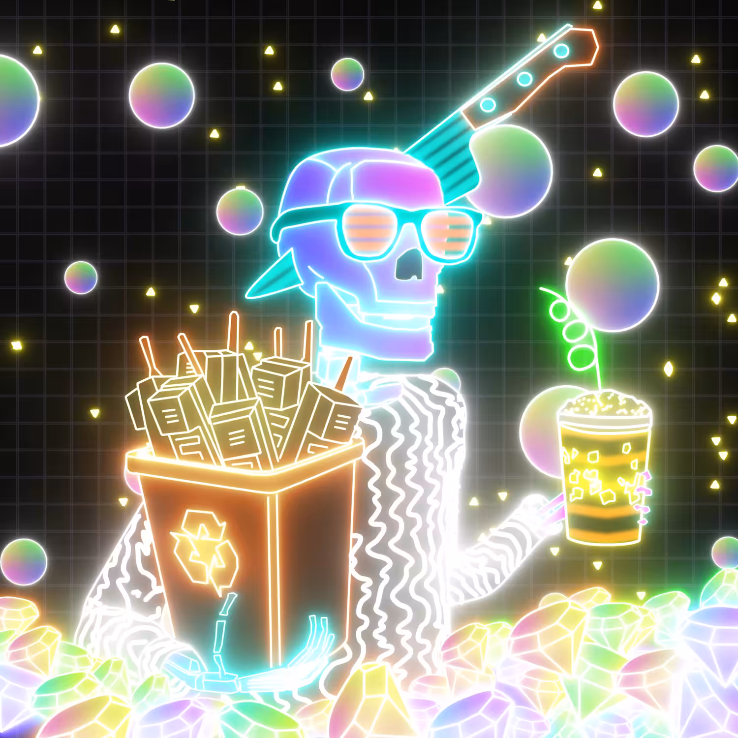NEON SKELE (Tribute) - ALDOVER
