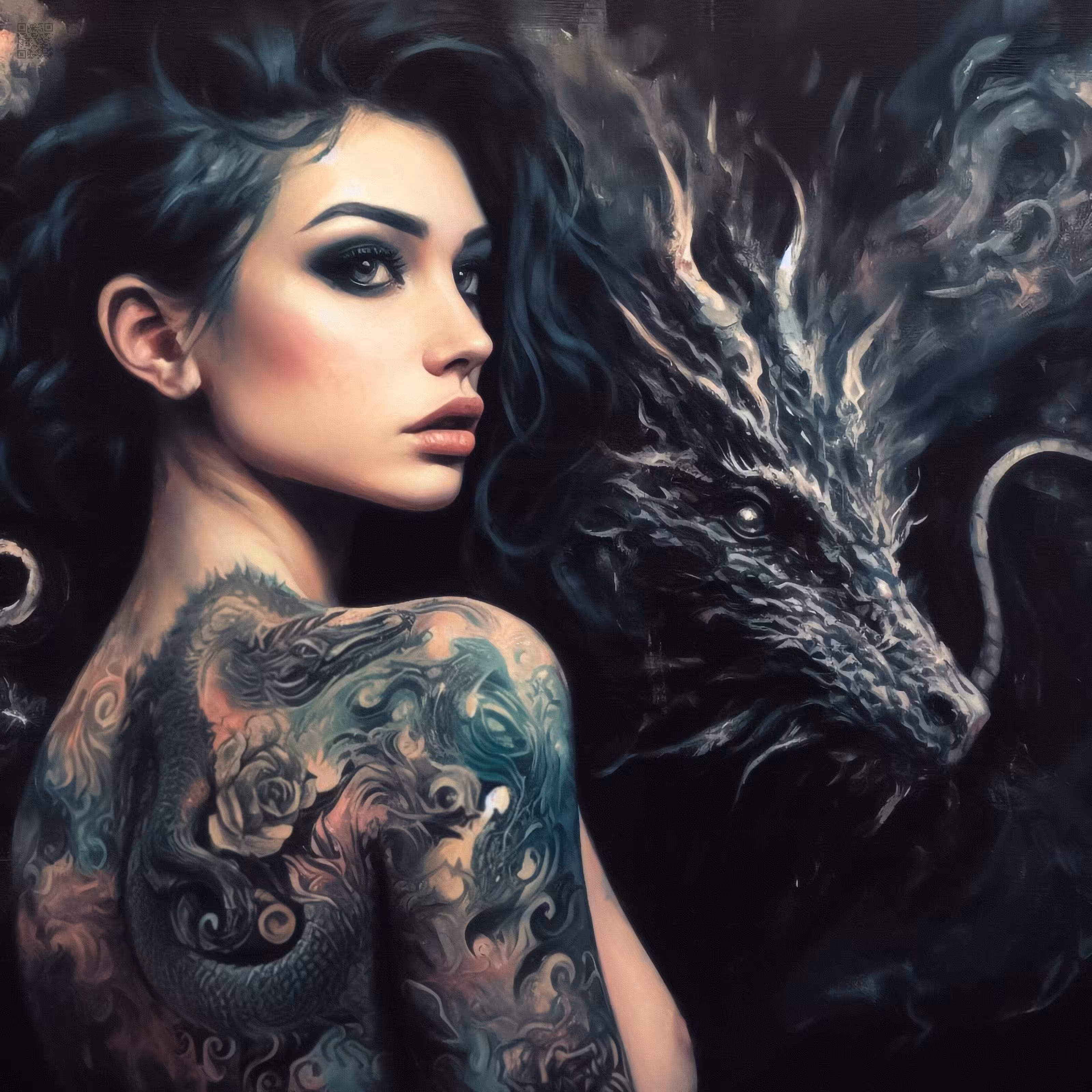 Under the loving protection of a dark dragon