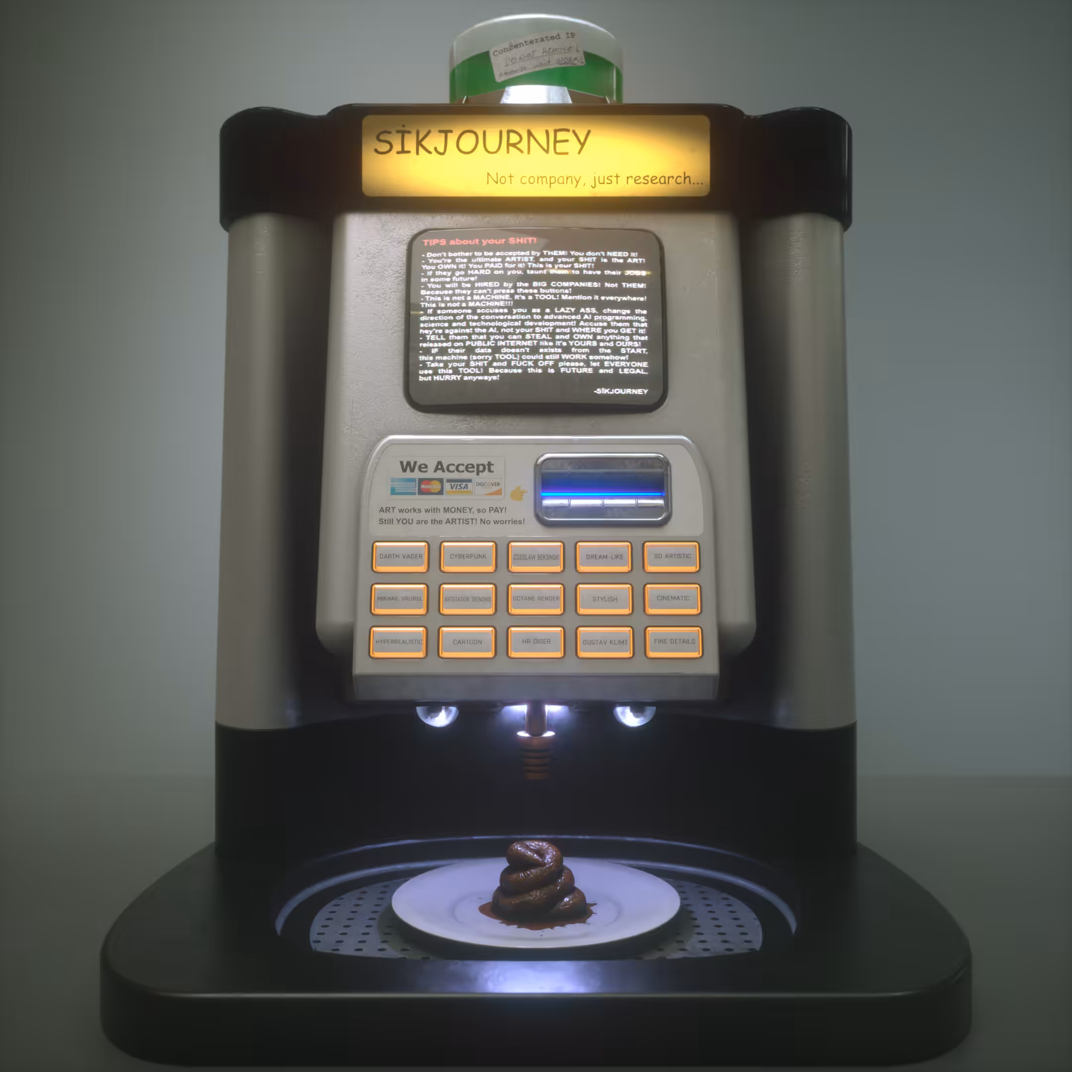 "AI Art" Dispenser