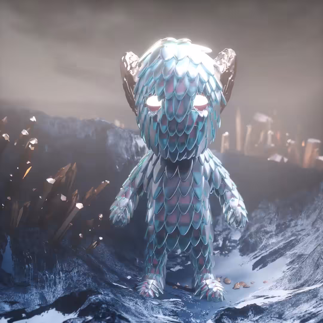 Strange little ice monster