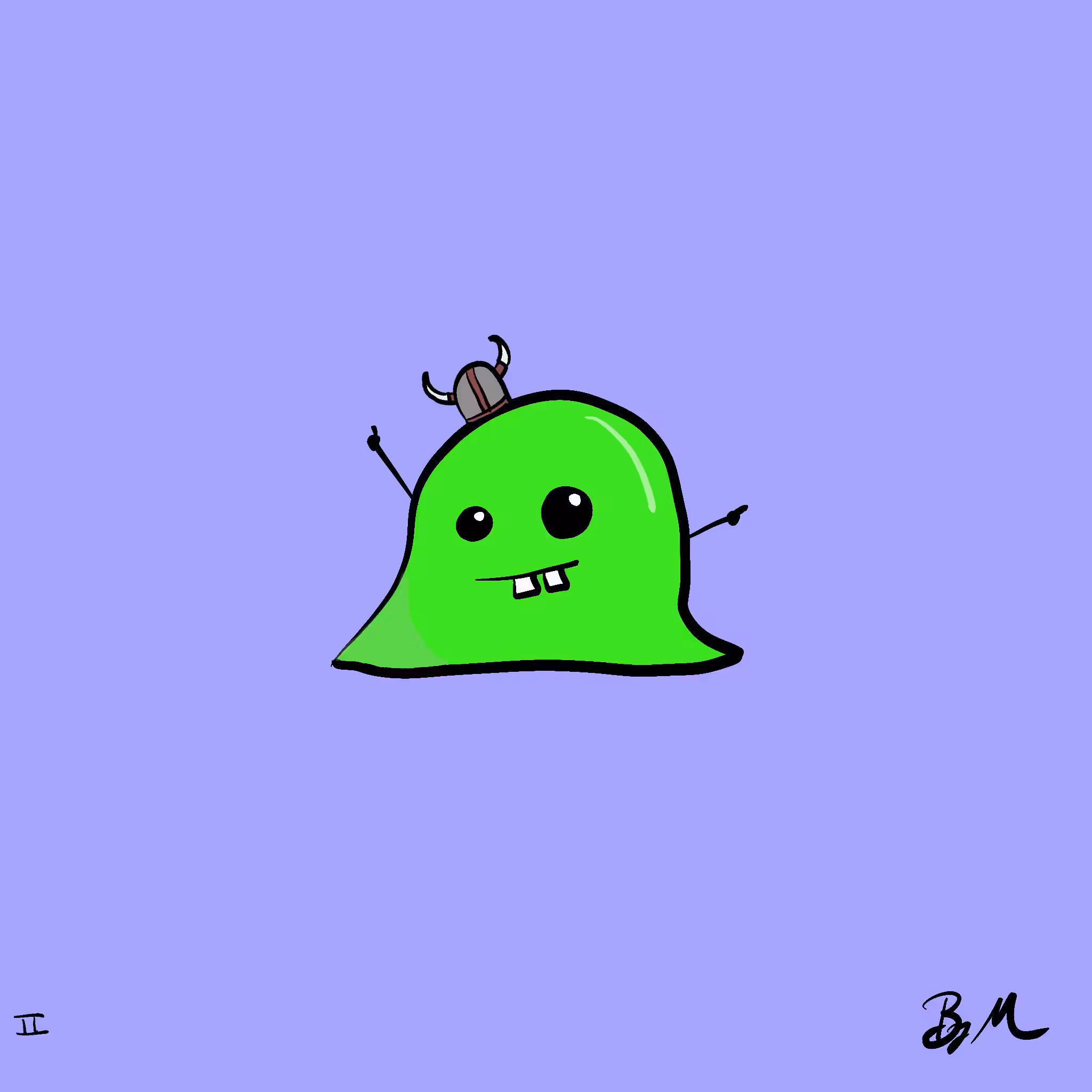 #89 Blorb, the Partying Green Blob