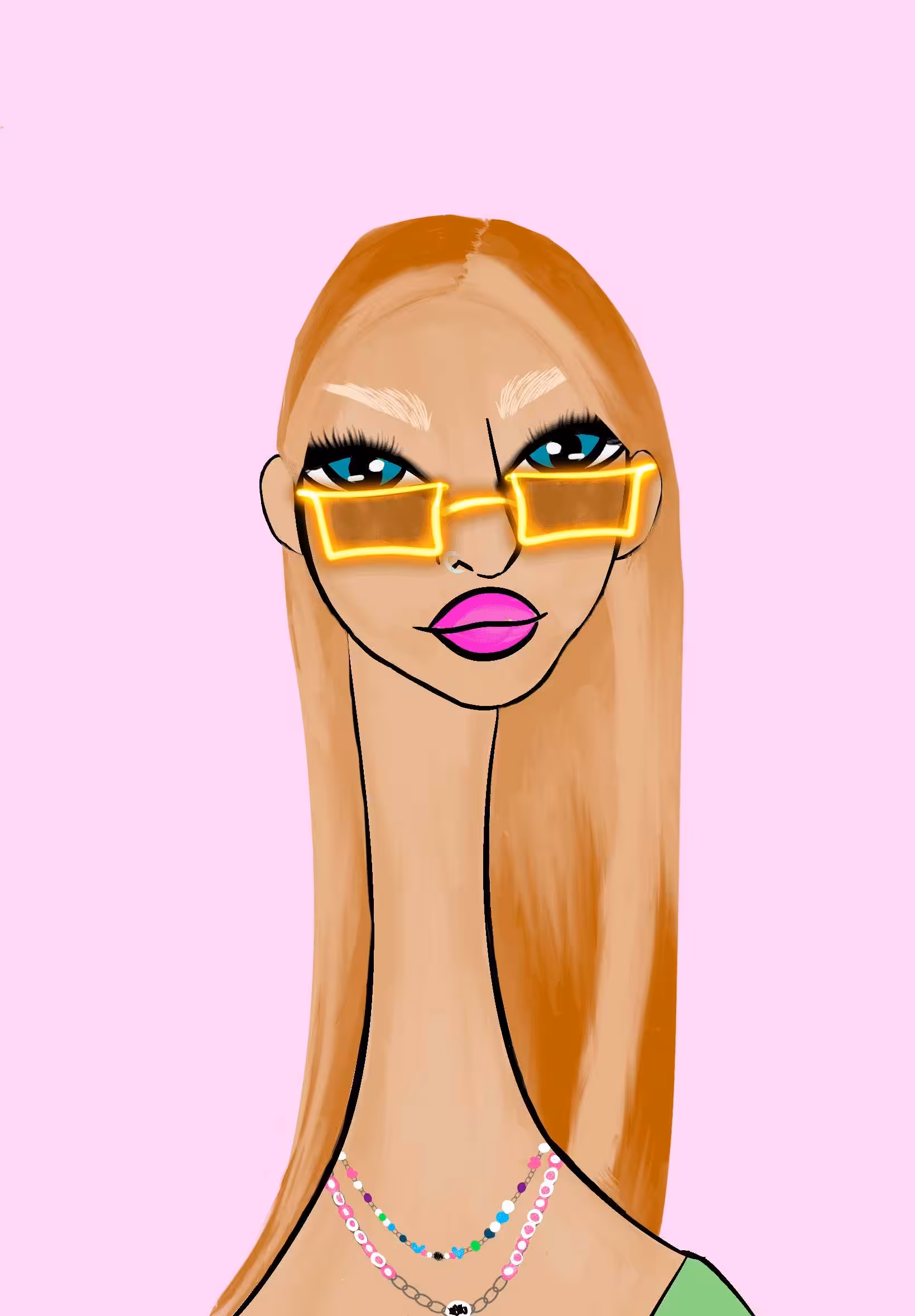 Long Neckie Lady #1991