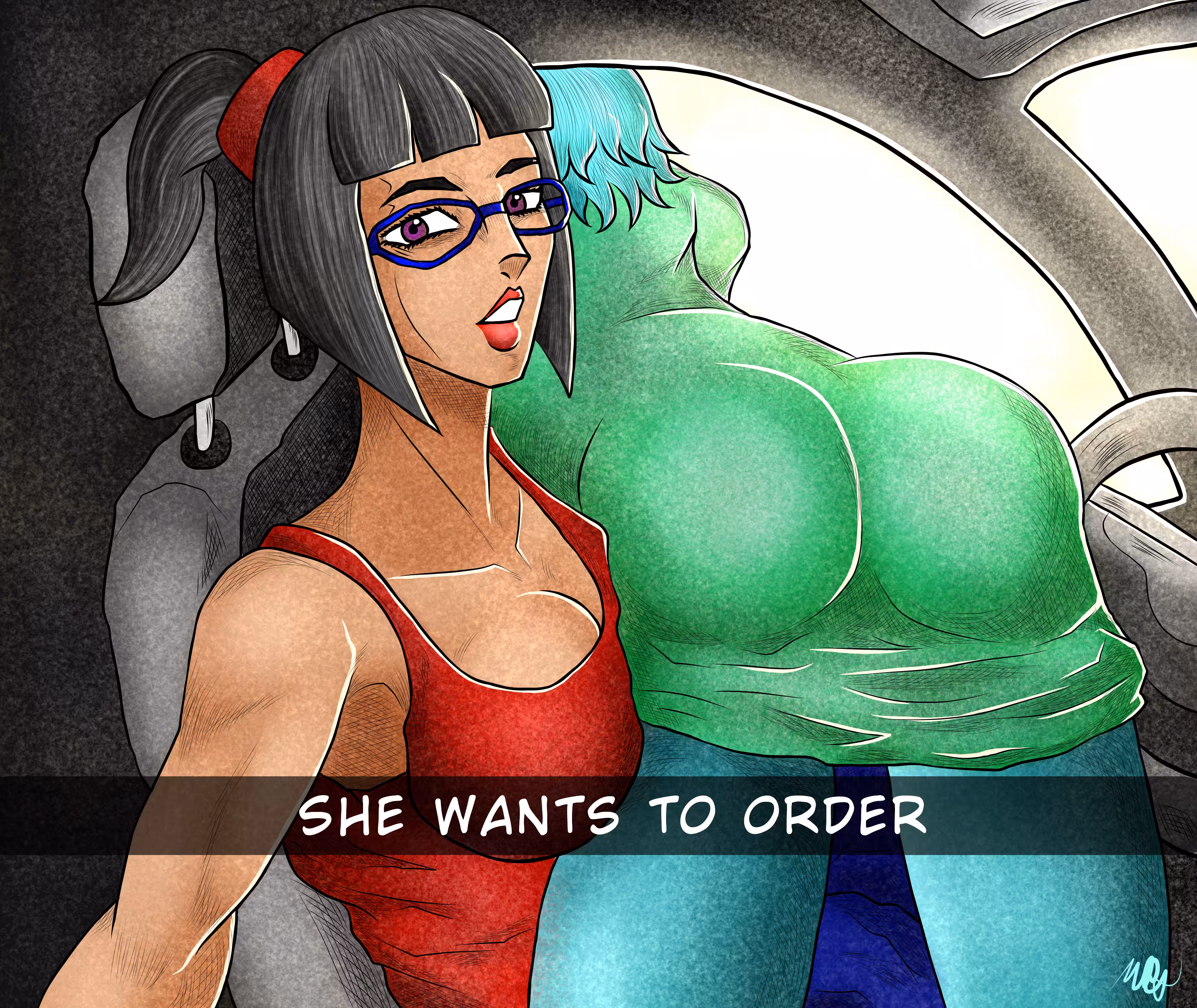 Meme draw (he wants to order) 