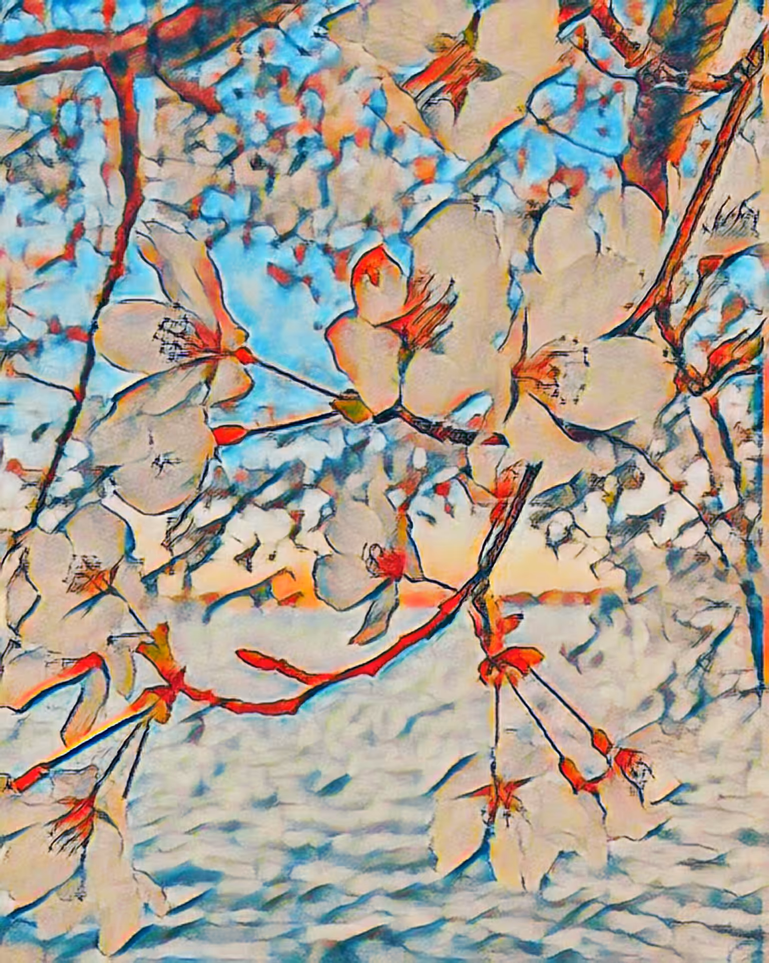 DC Cherry Blossoms - Maryland Crab