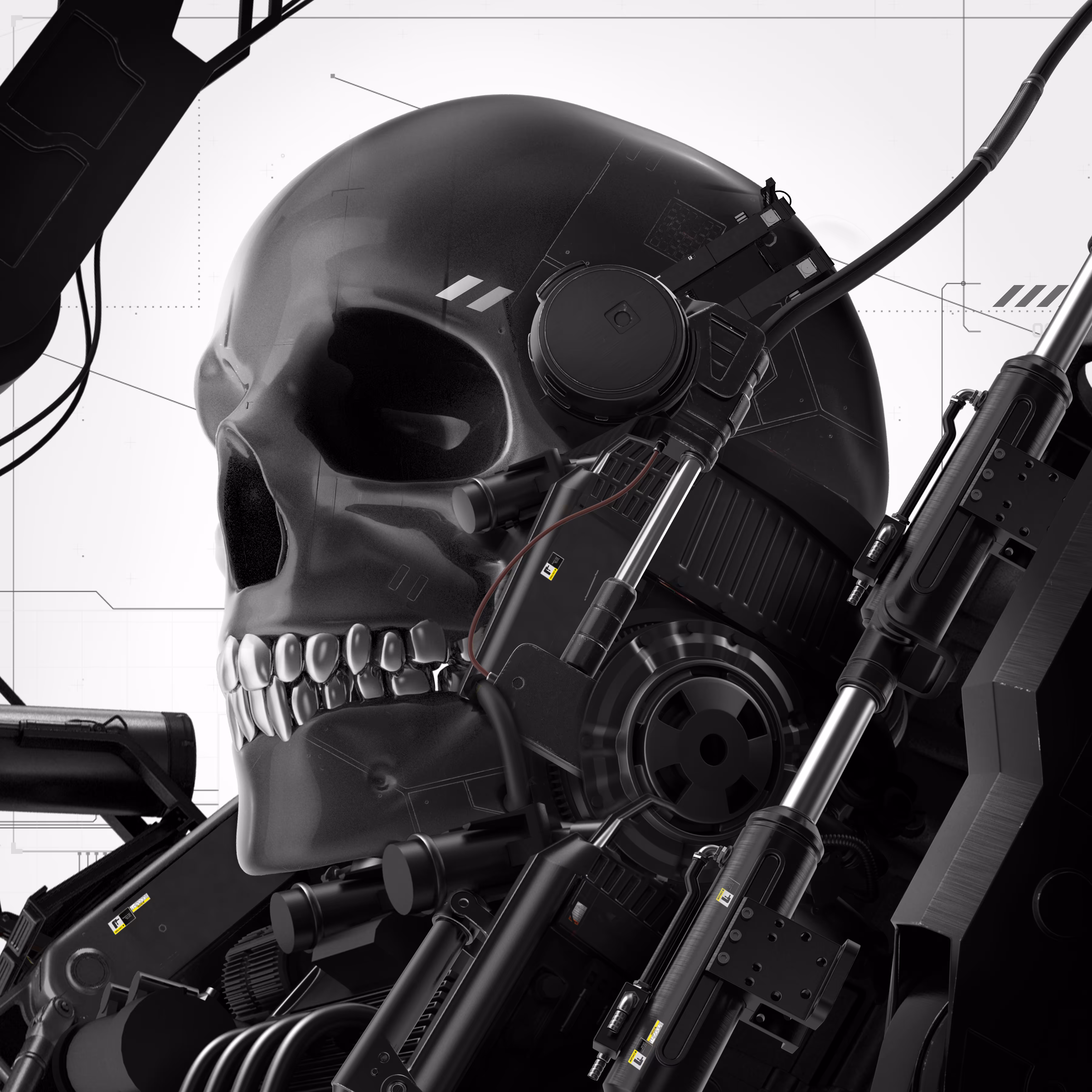 CYBER SKULL (NEON) 弐號