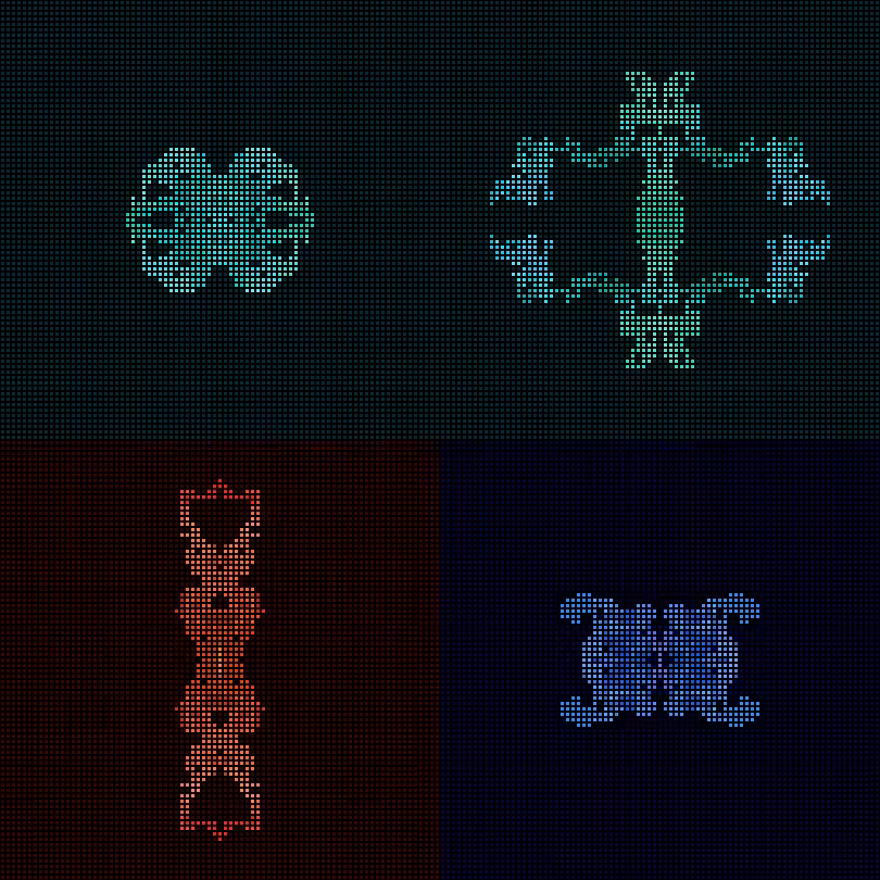 Dither Creatures 2x2 #109