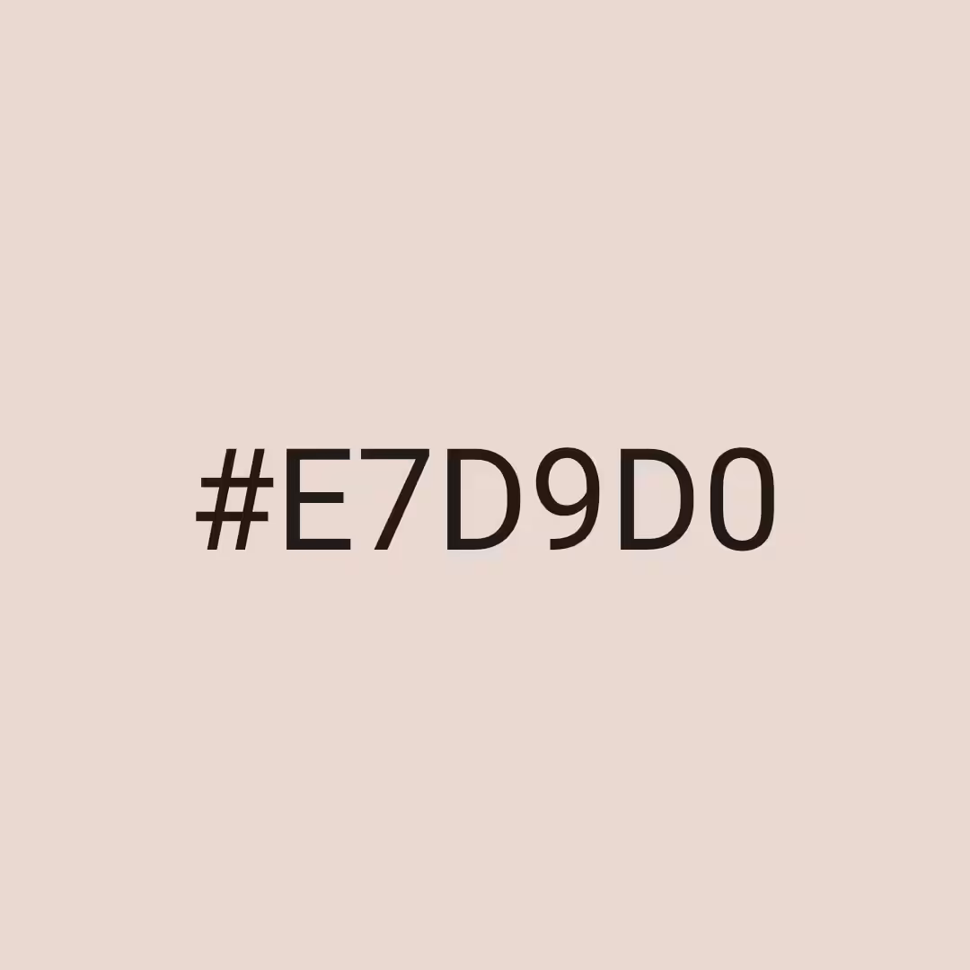 #E7D9D0 - RNG Color Experiment
