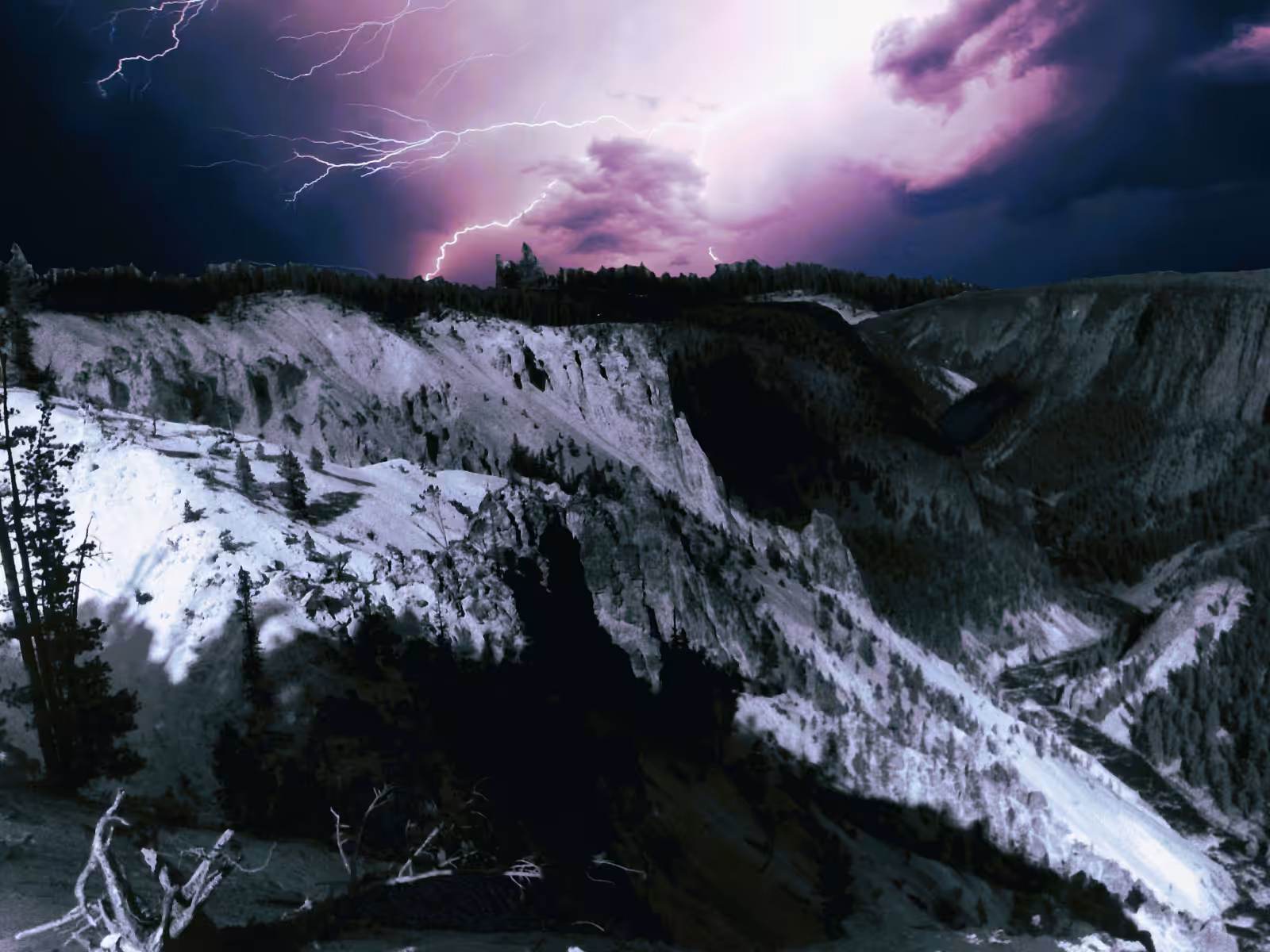 Ominous thunderstorm