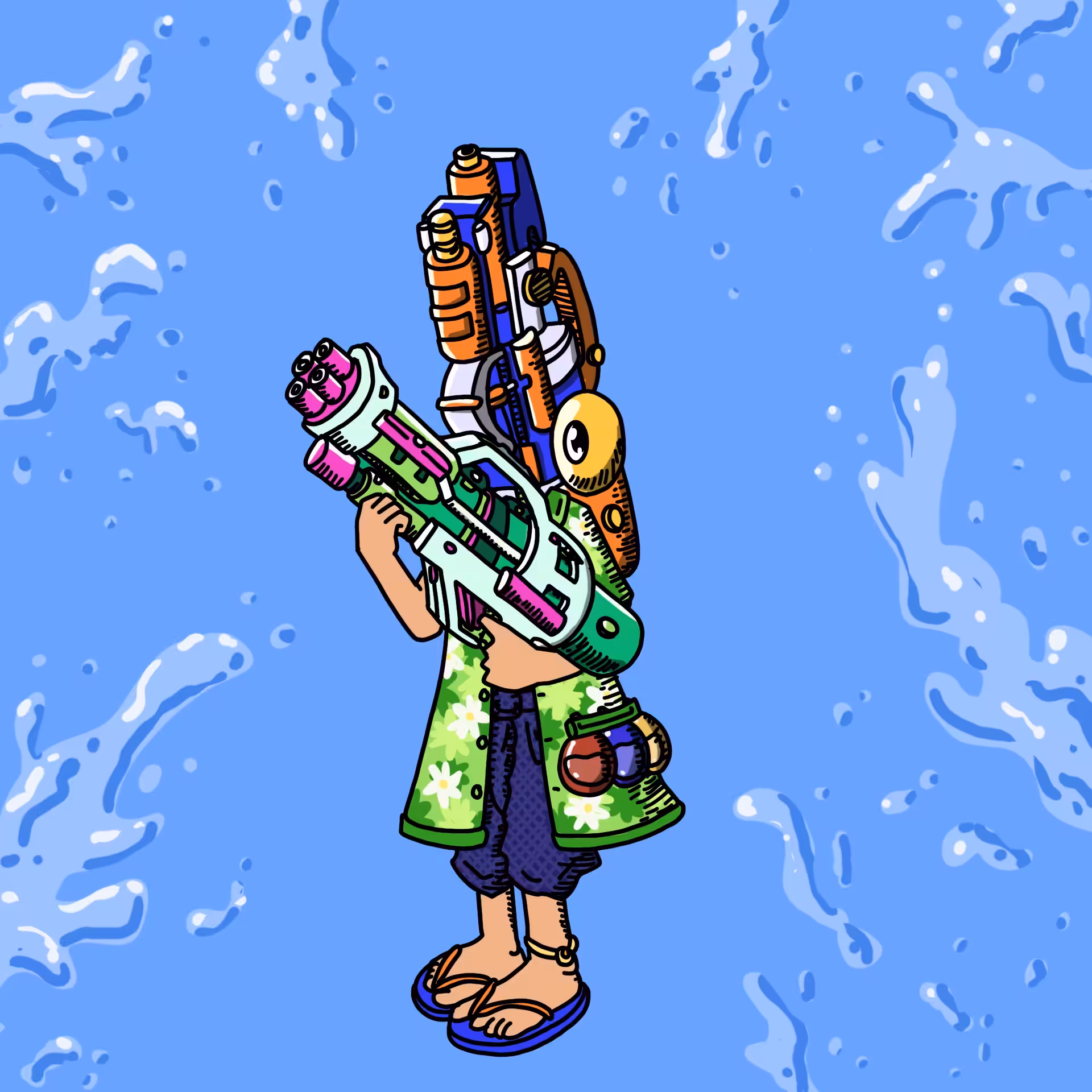 One eyed guys: Water gun vendor OEG