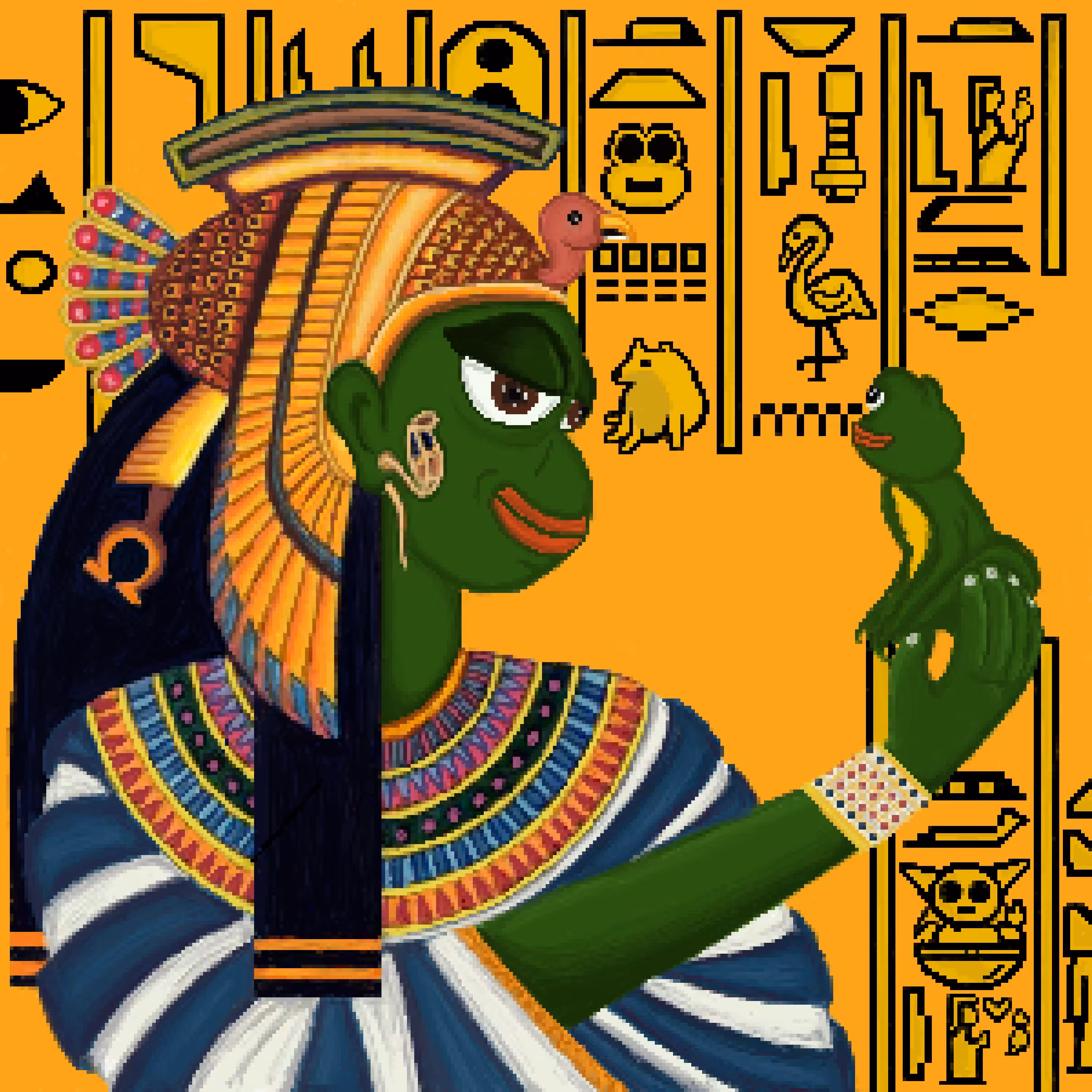 Pepe King Meets The Egyptian Princess