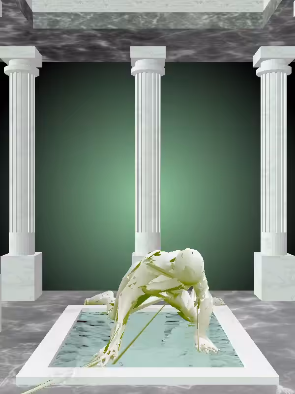 HeavenComputer: The Rising Matte Green Woman #1197
