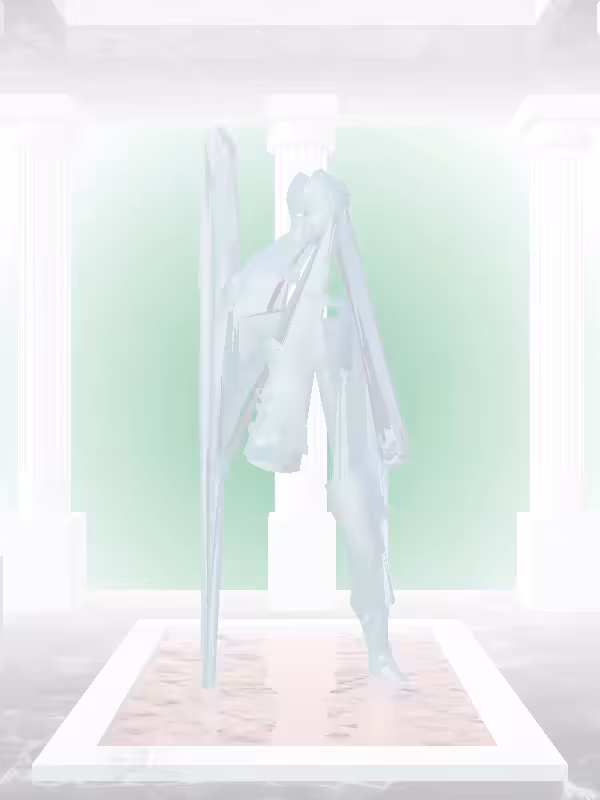 HeavenComputer: The Shooter Aqua Green Woman #6116