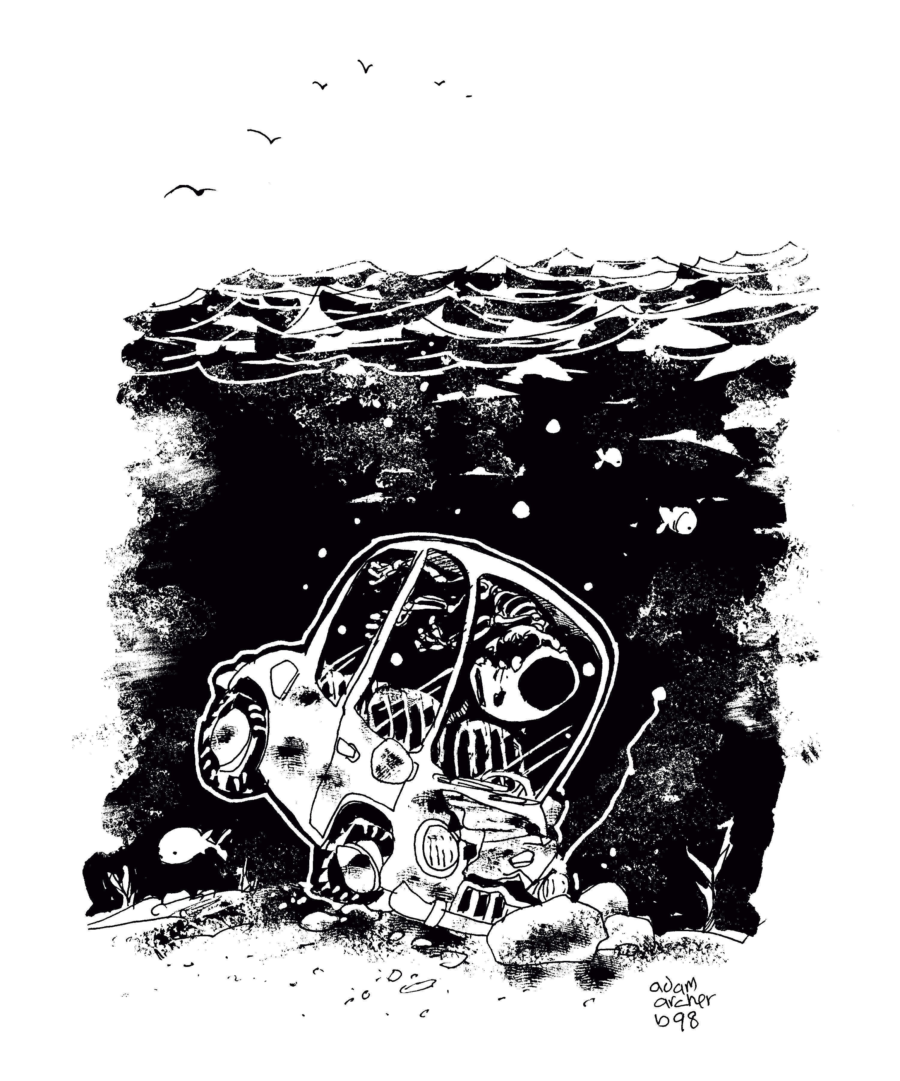 adam archer's doodles: black series 098
