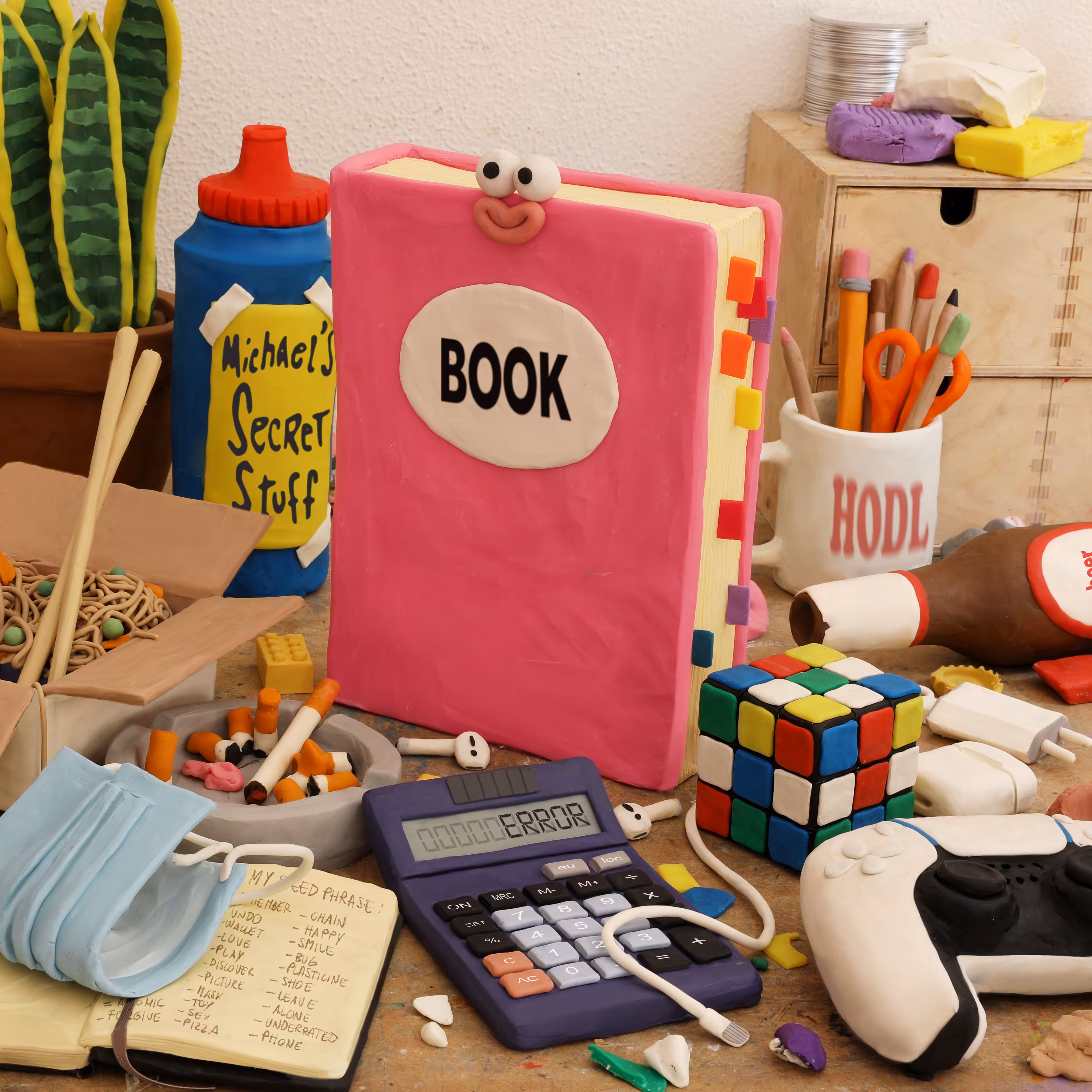 The book is on the table