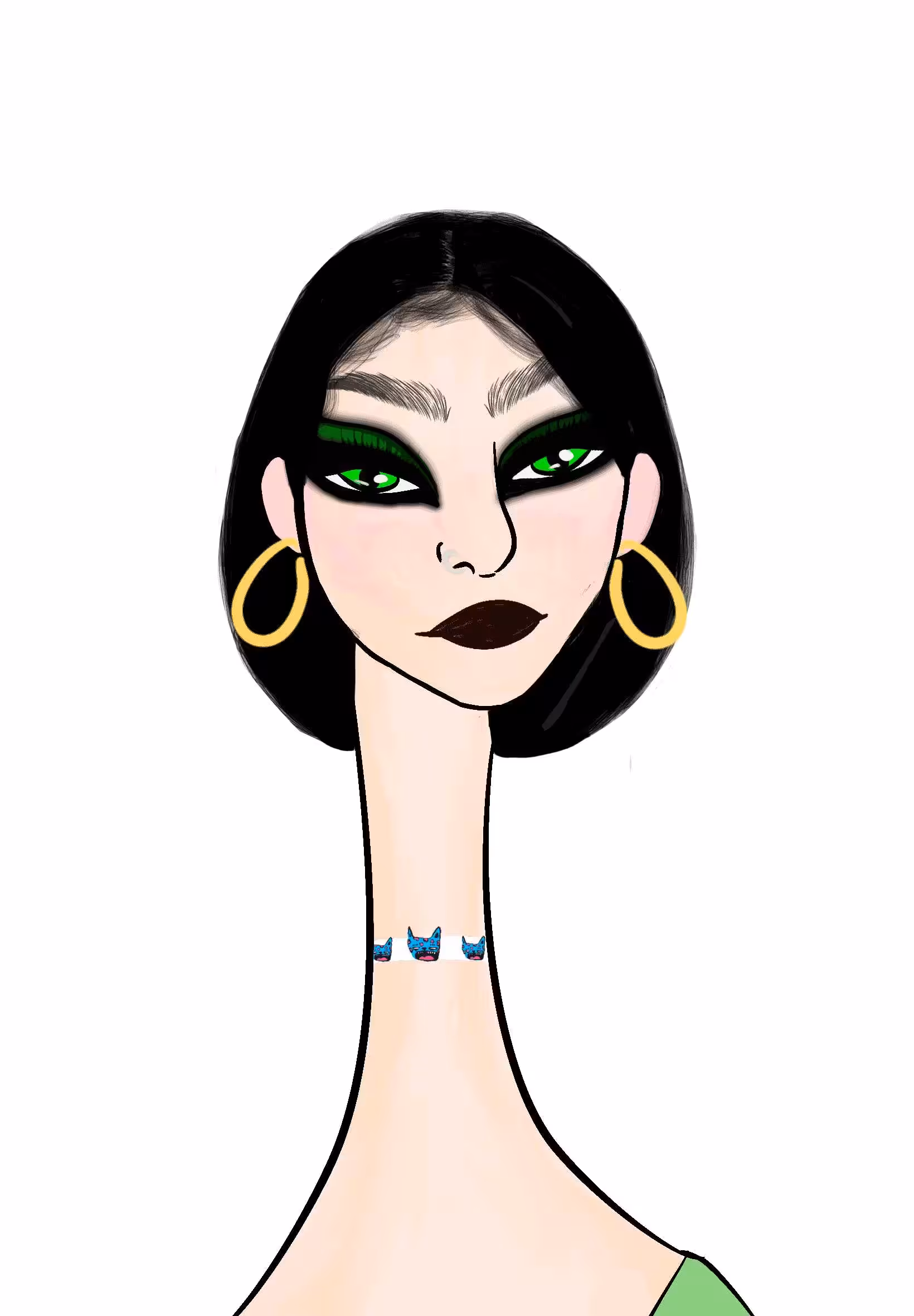 Long Neckie Ladies: Long Neckie Lady #2575