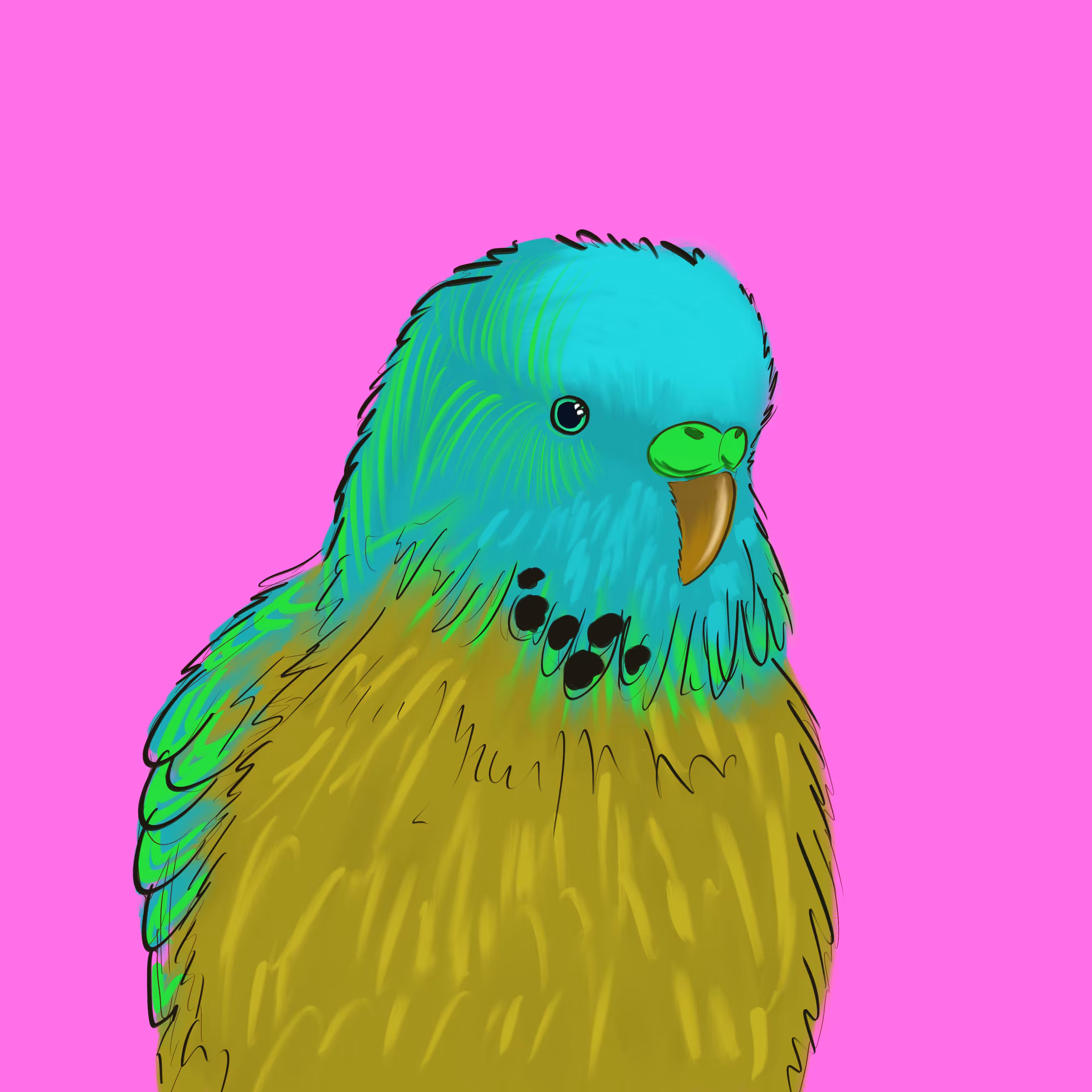 Neon Parrot #7