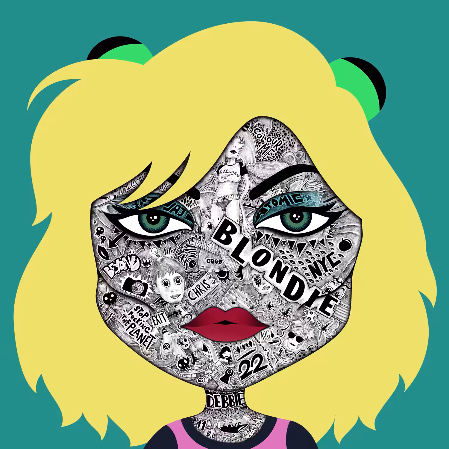 DEBBIE HARRY PUNK - YELLOW