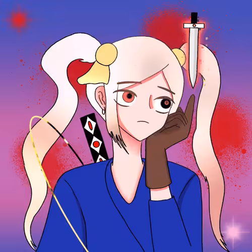 girl interested No.7 - silver dagger