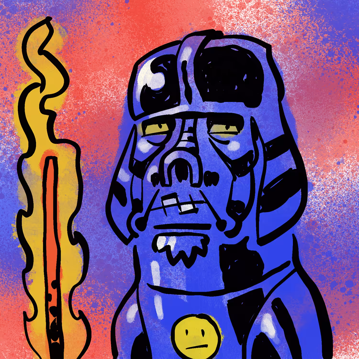 Dark Father Drawn From Memory
