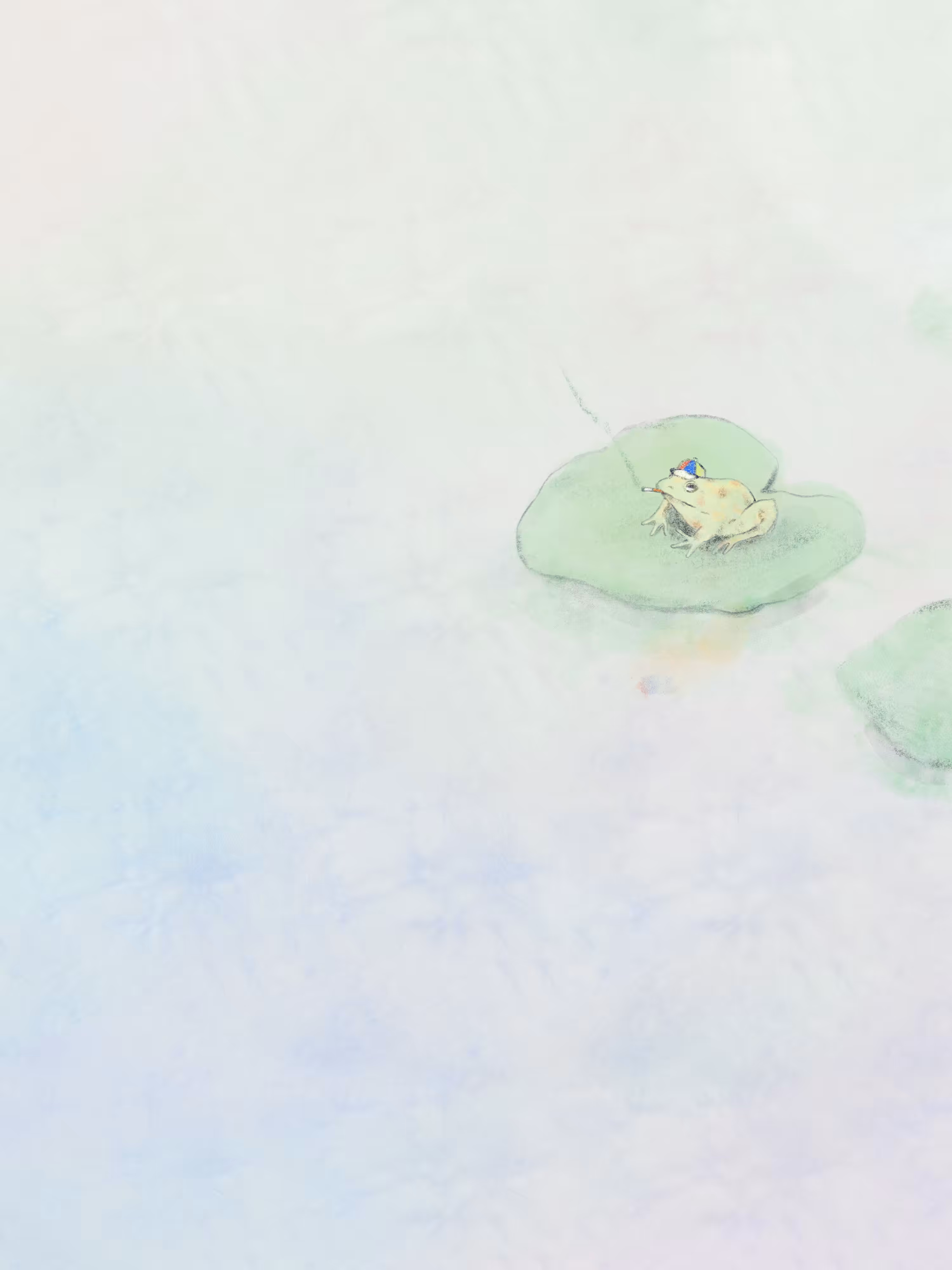 On the lotus leaf